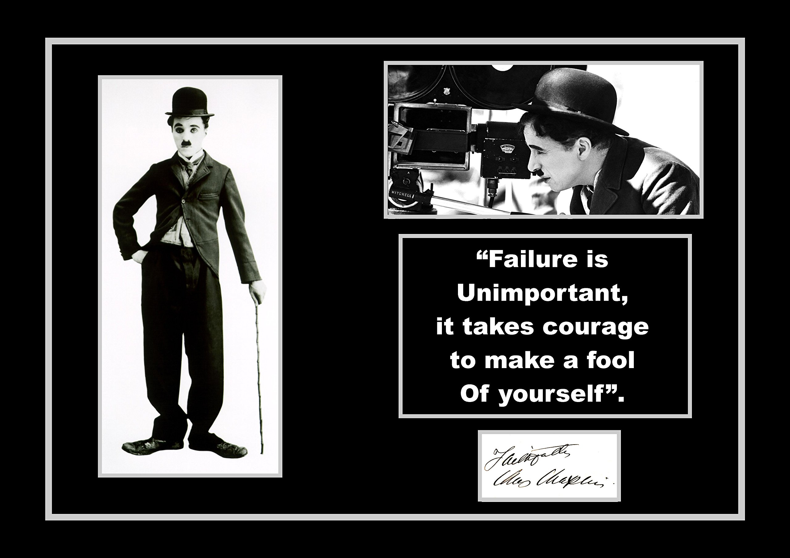 STUNNING QUALITY CHARLIE CHAPLIN SIGNED/AUTOGRAPHED PHOTO