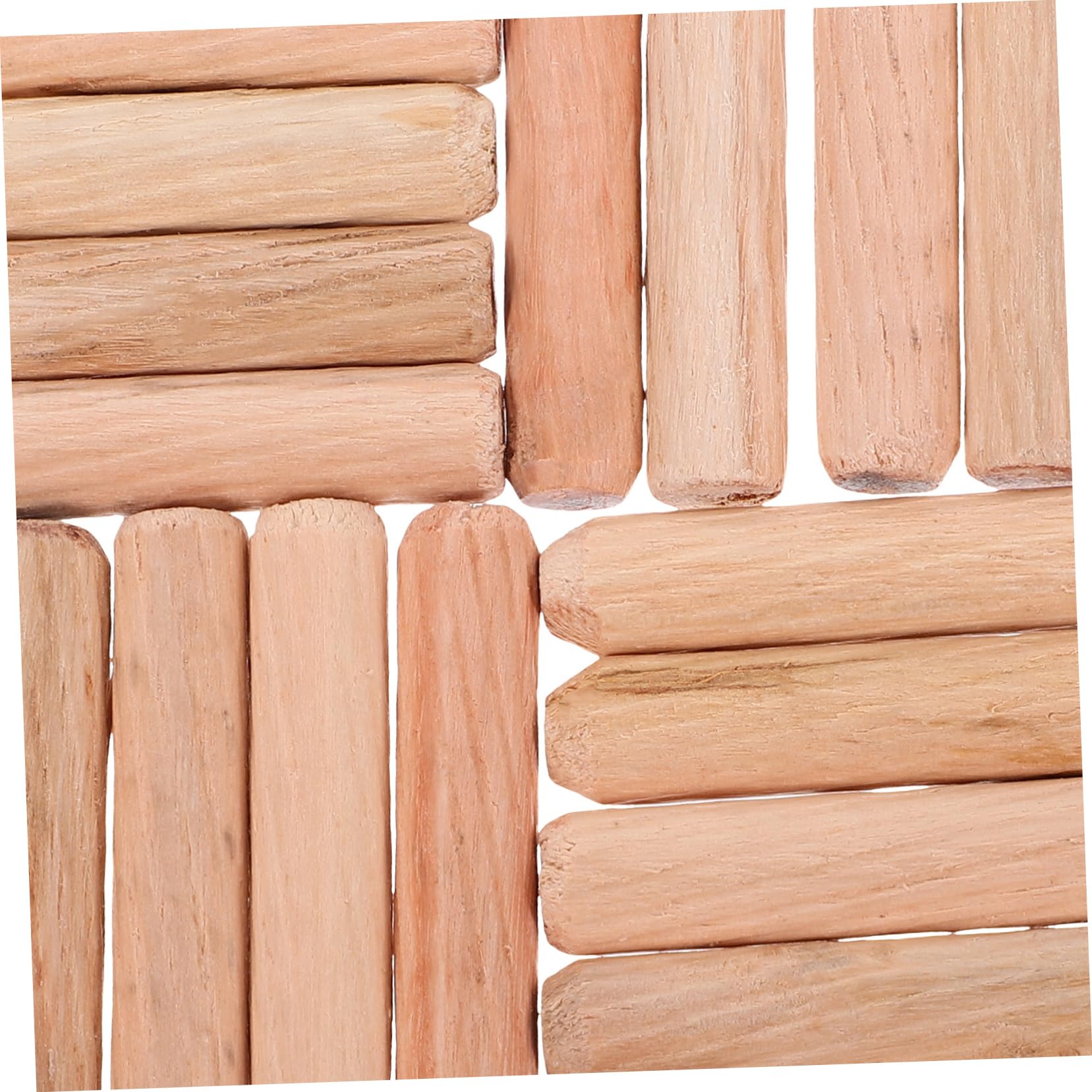 MAGICLULU 1tasche Holzdübelstifte Geriffelt Für Möbel Handwerk Holzbearbeitung Bastelholz Diy Dübel Zum Basteln Holzstab Holzstange