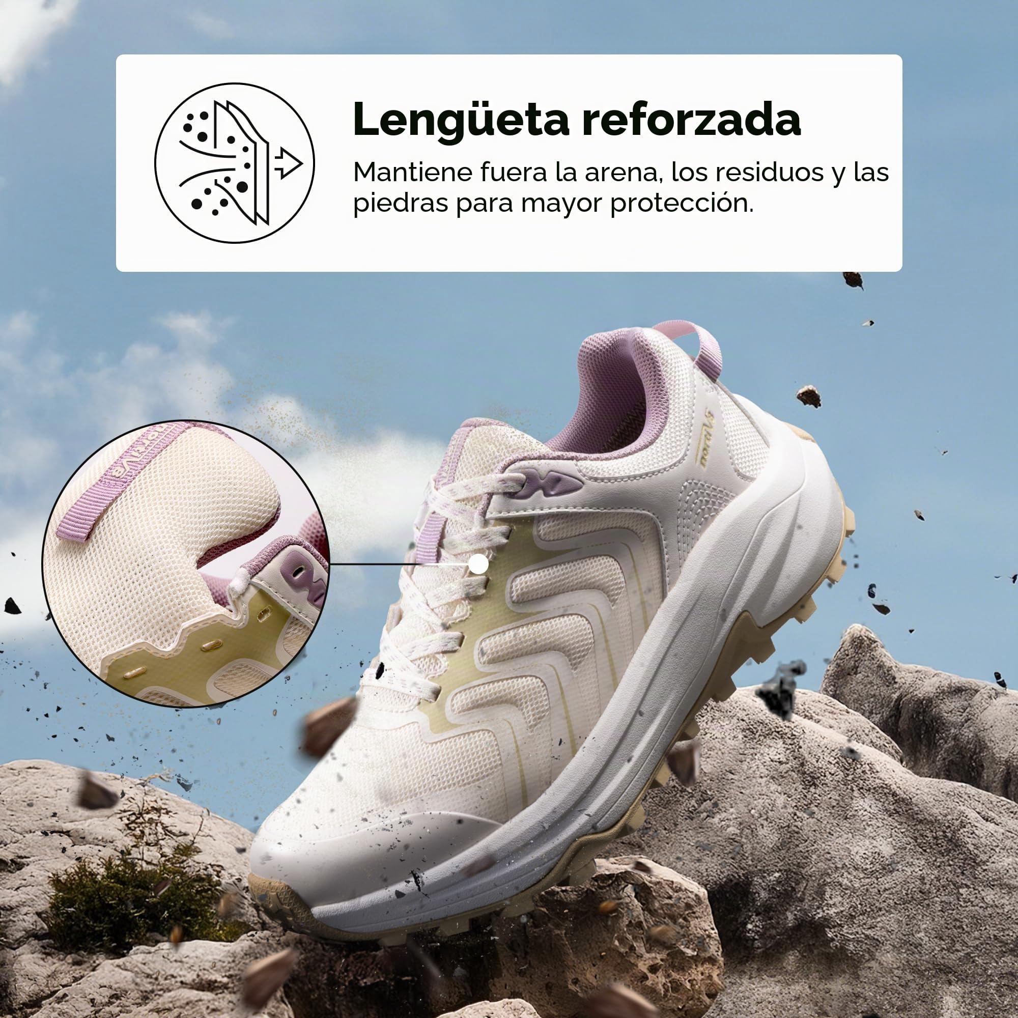 NORTIV 8 Zapatos de senderismo ligeros para mujer