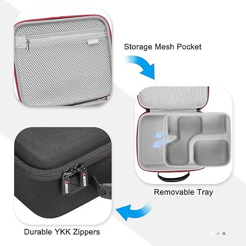 Miniatura 3 de RLSOCO Estuche rígido para micrófono vocal dinámico Shure SM7dB (negro)