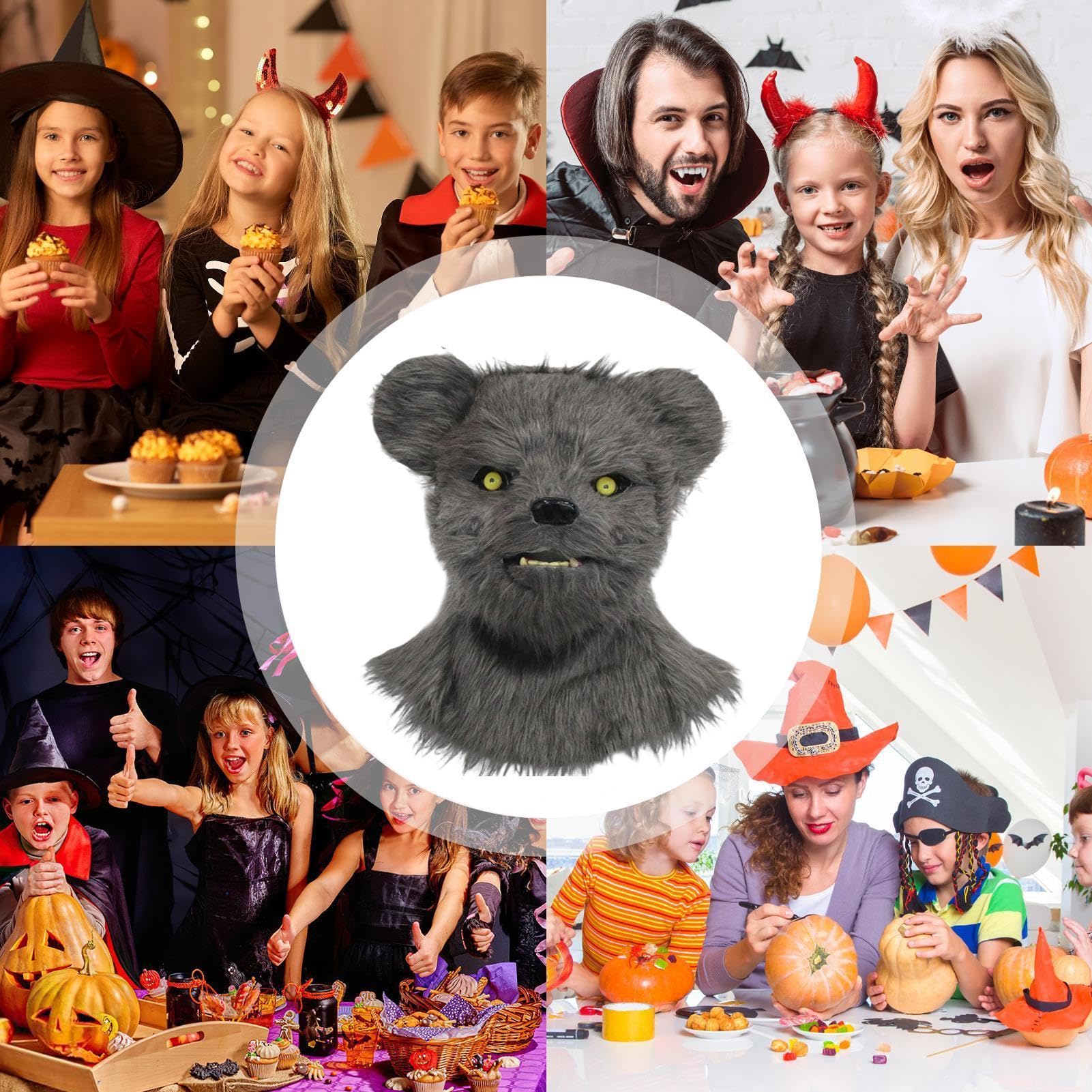 Maschere Divertenti per Adulti Costume Realistico In Peluche Traspirante A