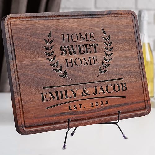 Miniatura 8 de Personalized Cutting Board Gift for Christmas, Home Owner Couple Gift Ideas, Customized Home Sweet Home Bamboo Cutting Board Gift for First Home