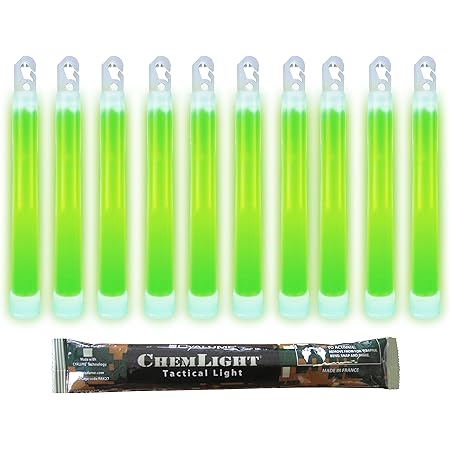 KNIXS Power-Knicklichter 12er Set - 6 Farben Mix Mit 8+ Stunden Leuchtdauer Für Party Und Outdoor