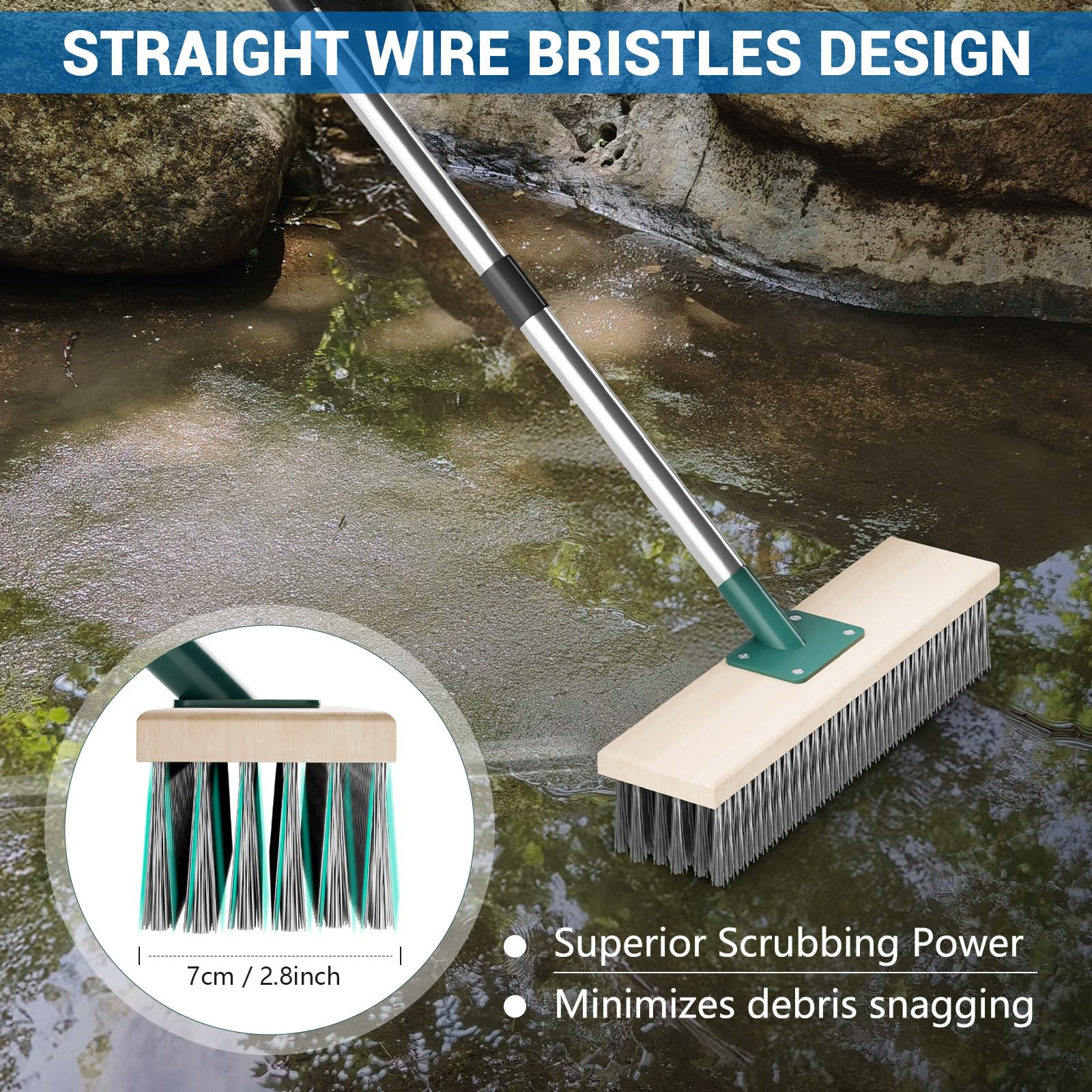 Ontstopper 3 M X 5 Mm - Fret Ontstopper Ideaal Voor Het Verwijderen Van Haar Afvoerontstopper Voor Het Reinigen Van Slangen Spiraalgereedschap Met Draaibare Houten Handgreep