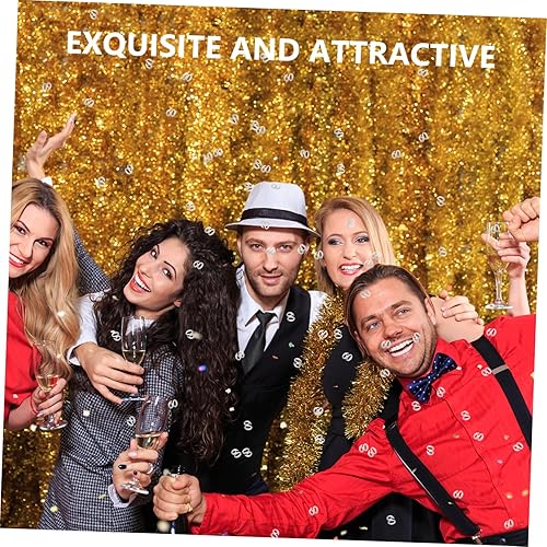 Miniatura 4 de Amosfun - Confeti de plástico con número 60 (1200 unidades), color plateado