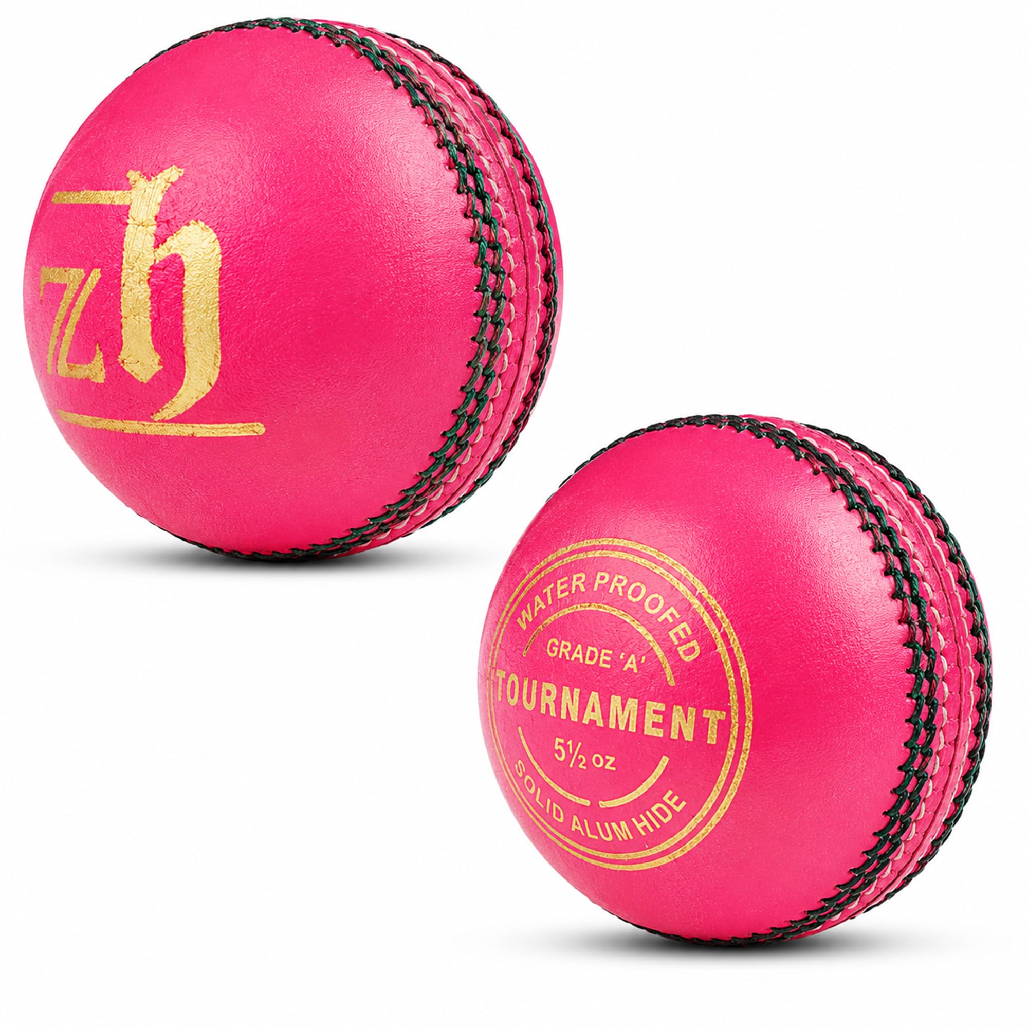 ZH Zhoosh Tournament Leather Ball (Pack of 2, Pink)-picture-11