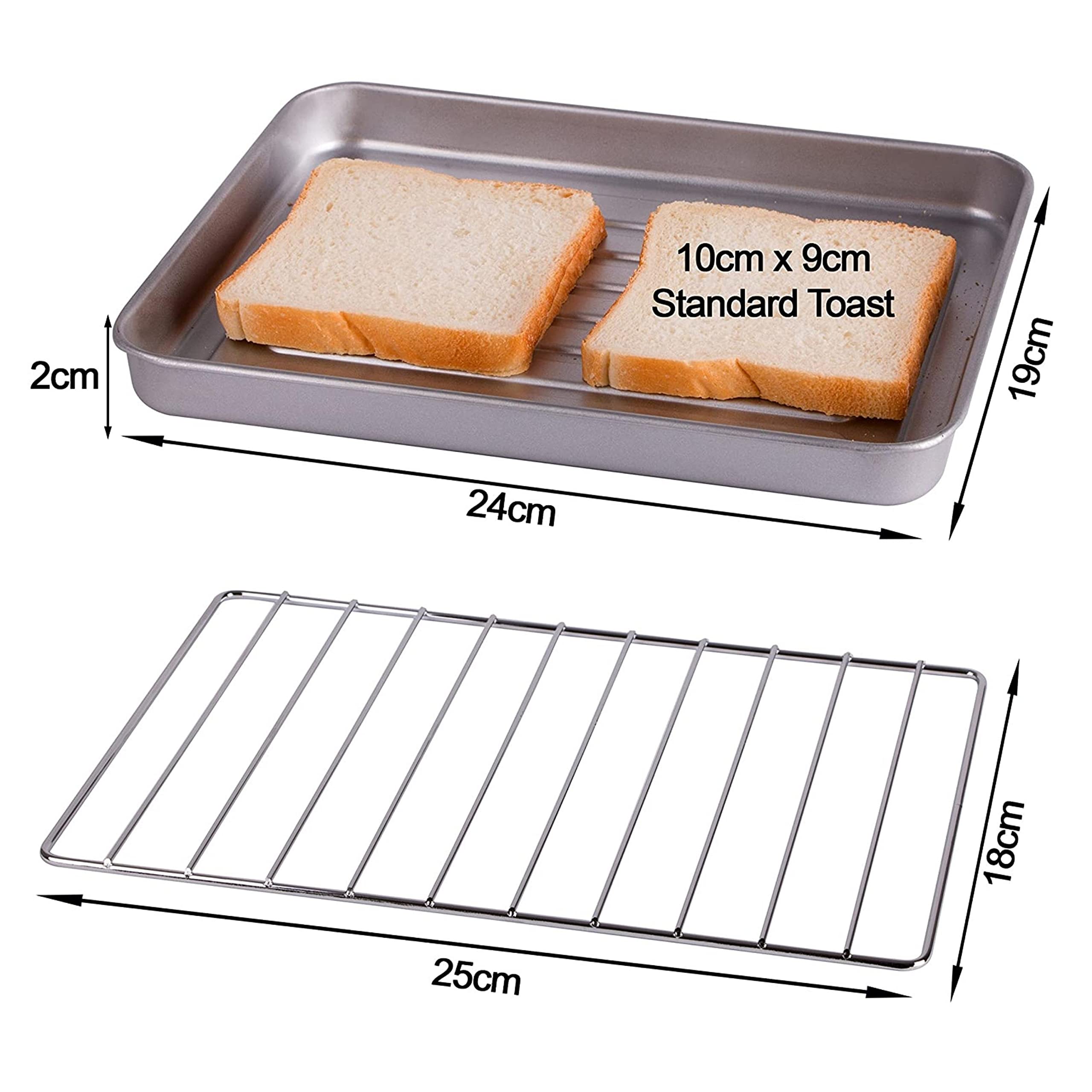Mini Backofen 9 Liter | 60 min Timer | 800 Watt | 100°-230°C | Minibackofen | Backofen | Mini Oven | Camping Ofen | Kleiner Backofen | Kleiner Ofen