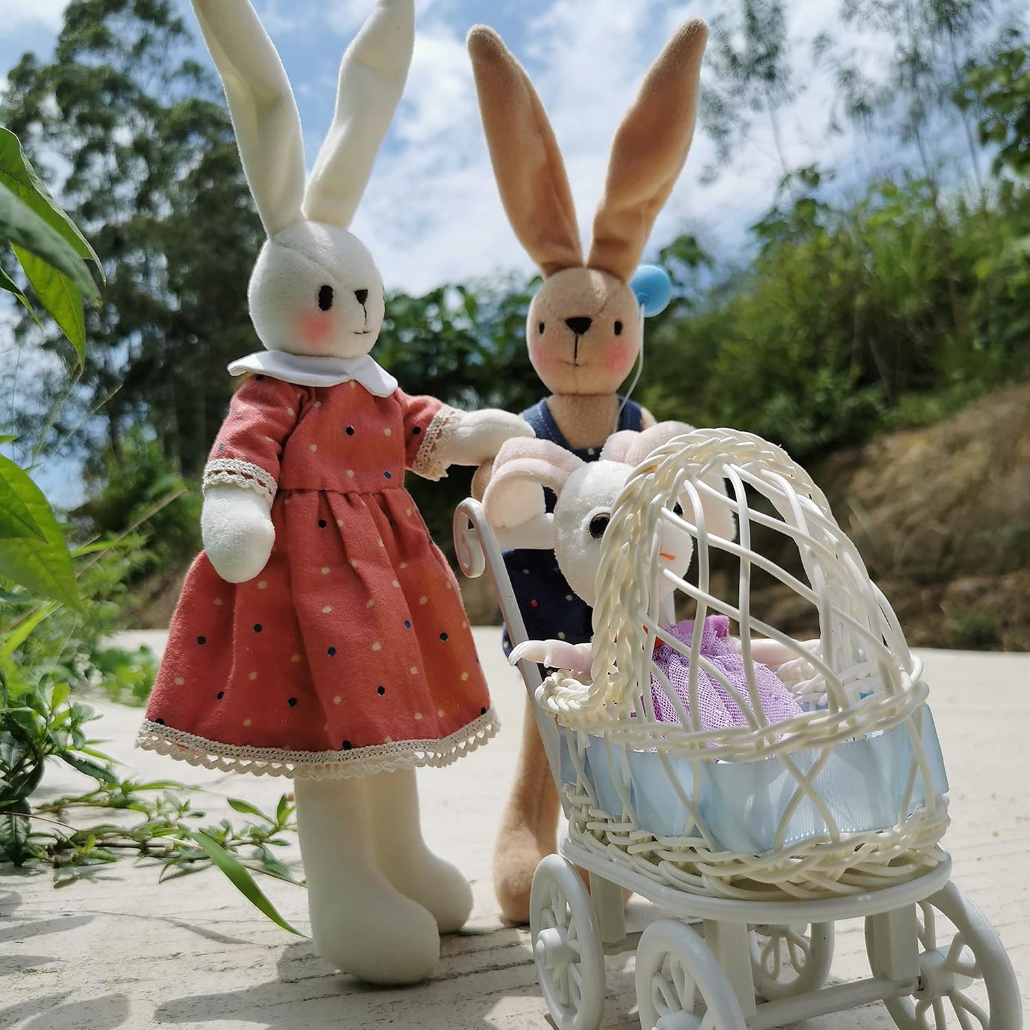Tarngod Adult and Child Doll Making Kits, DIY Plush Doll Sewing Kits, Cute Animal Dolls, Gifts for Girls, Handmade Doll Craft Kits. (Bunny Girl) : Toys & Games
