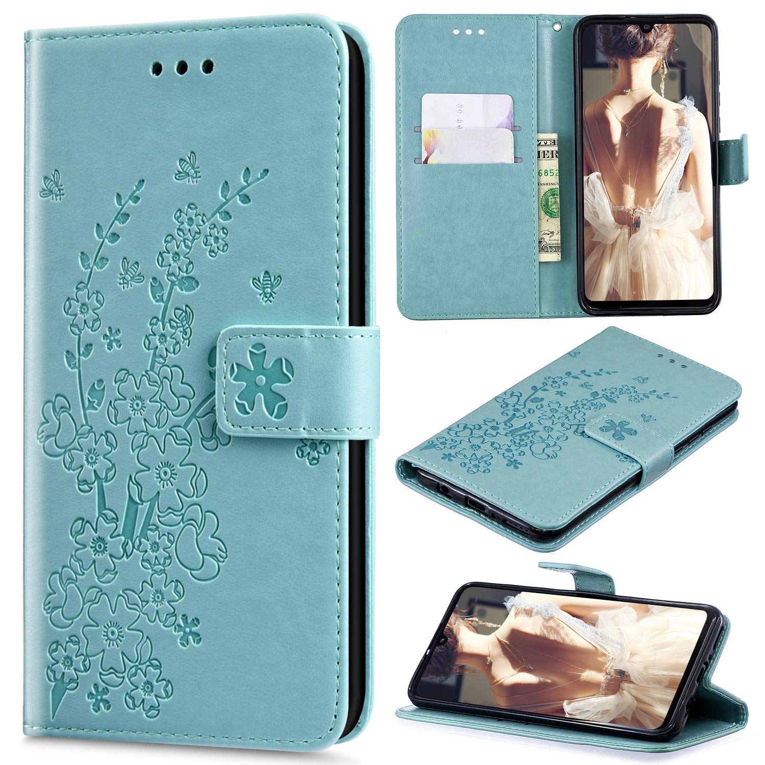 Saceebe Compatible with Case Cover iPhone 5S / iPhone SE green