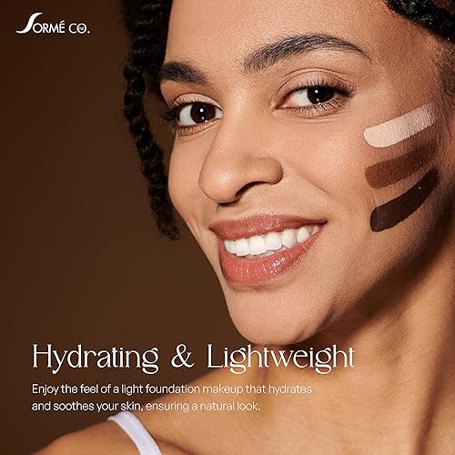 Miniatura 4 de SORMÉ Mineral Illusion Base líquida sin fragancia y aceite con protector solar no químico, fórmula mineral, hidratante con manteca de karité,