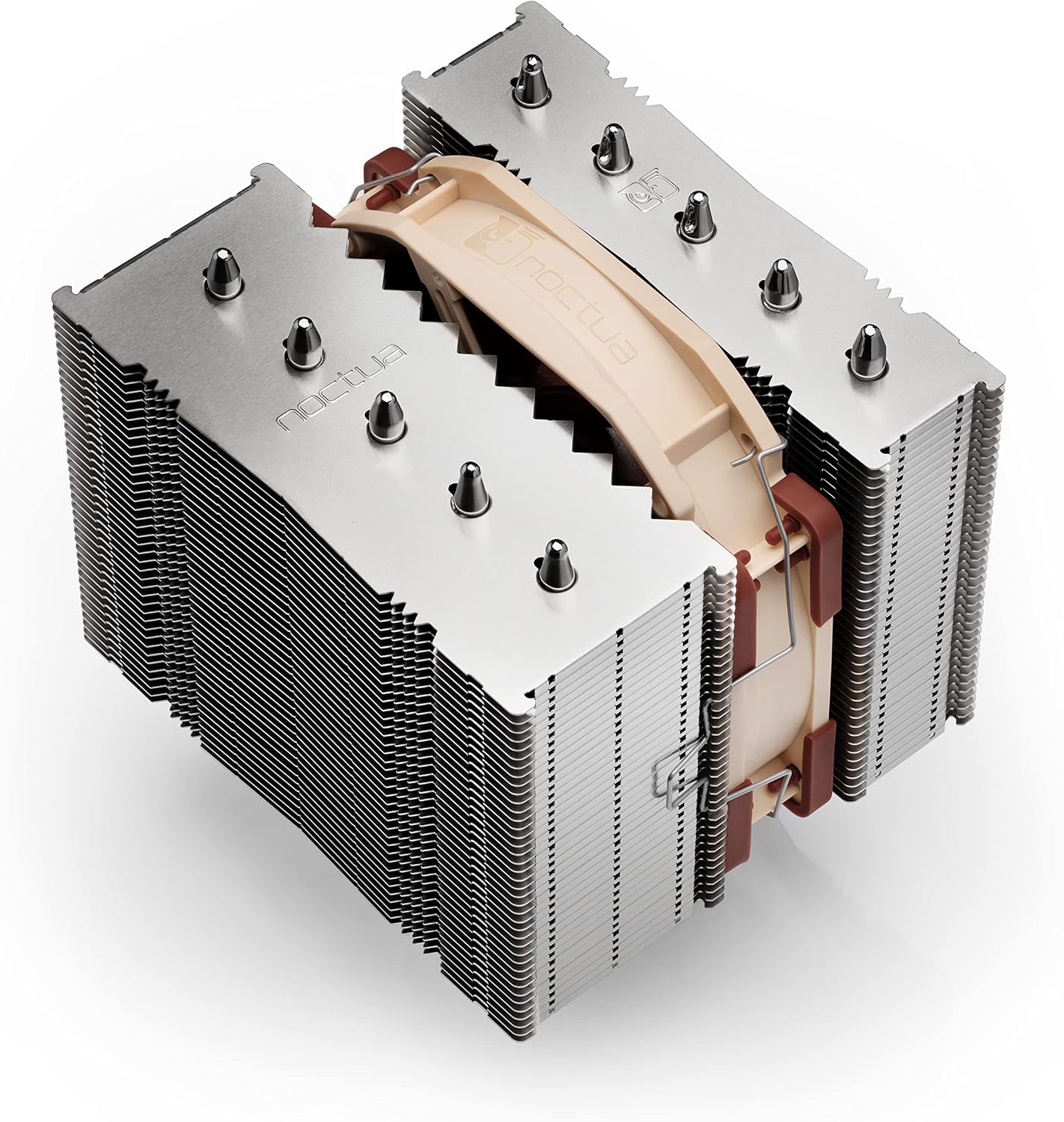 Noctua NH-D12L, Low-Height Dual-Tower CPU Cooler (120mm, Brown)