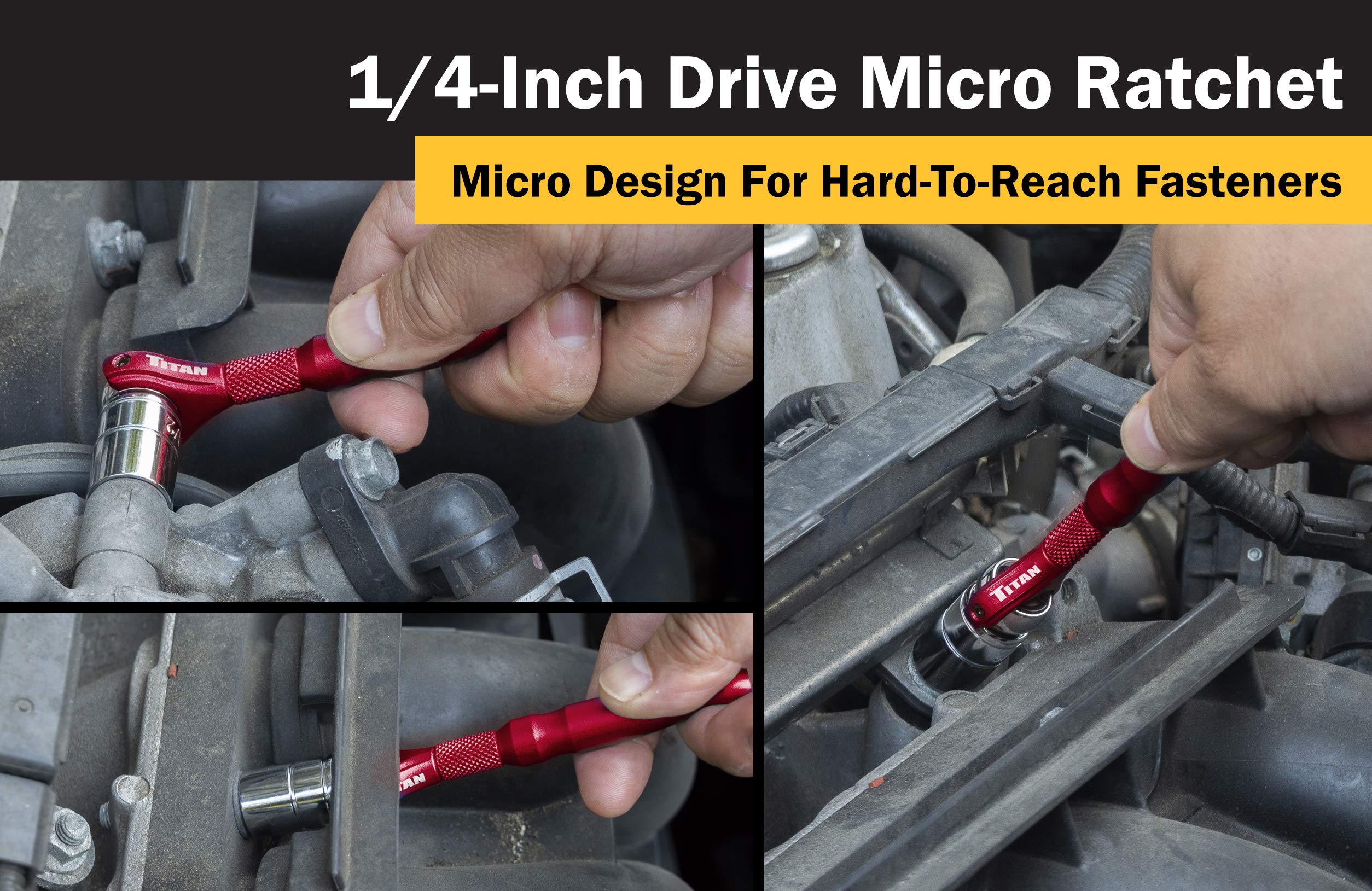 Snapklik.com : Titan Tools 11320 1/4-Inch Drive X 4-Inch 90-Tooth ...