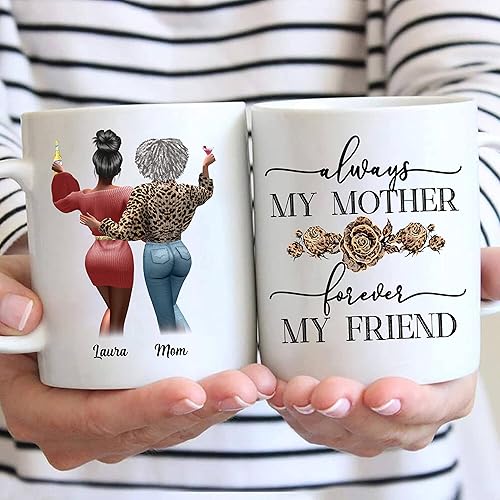 Miniatura 8 de Taza de café personalizada para la familia, como madre e hija, regalo personalizado para el día de la madre, cumpleaños, 11-15, taza de café
