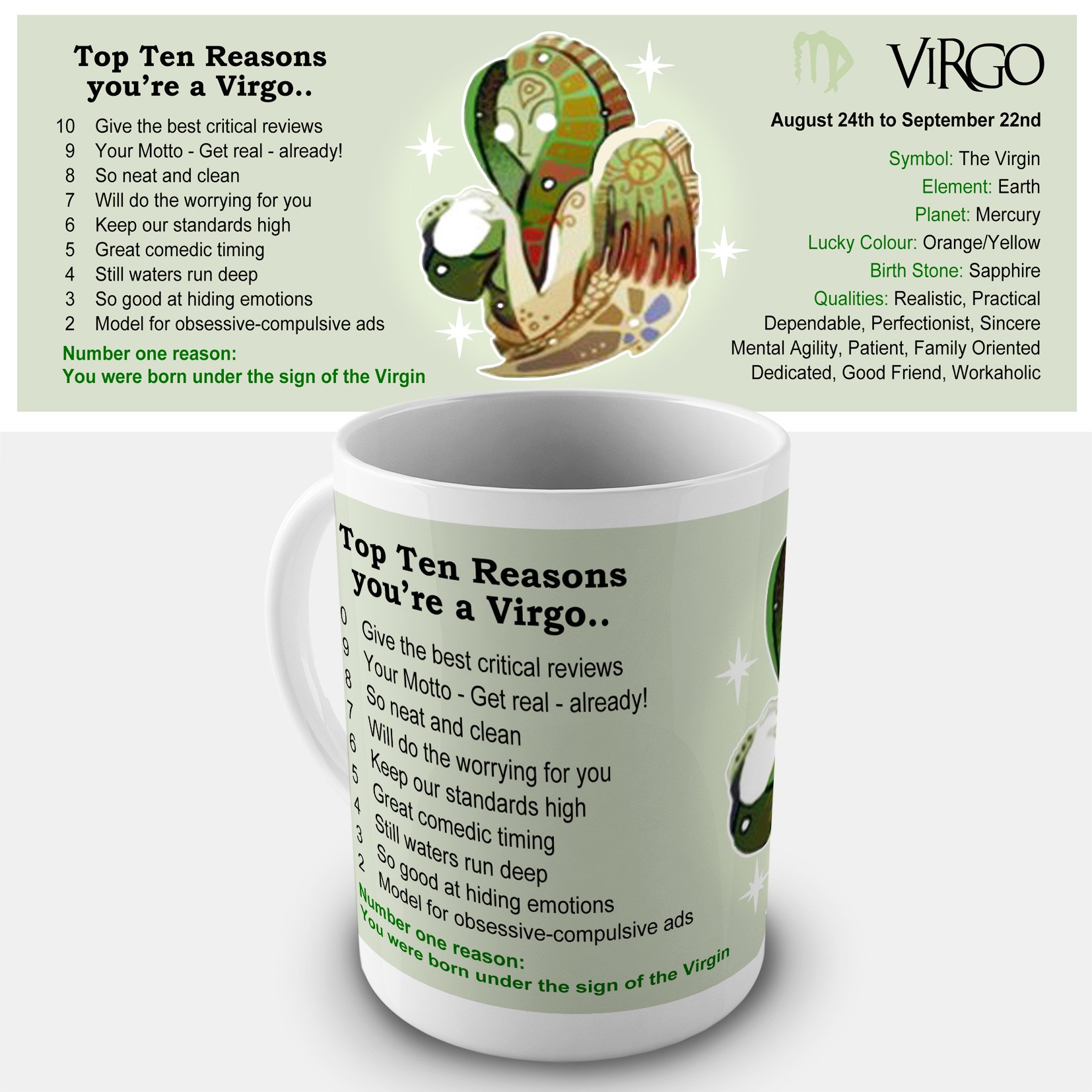 Virgo Zodiac Gift Mug