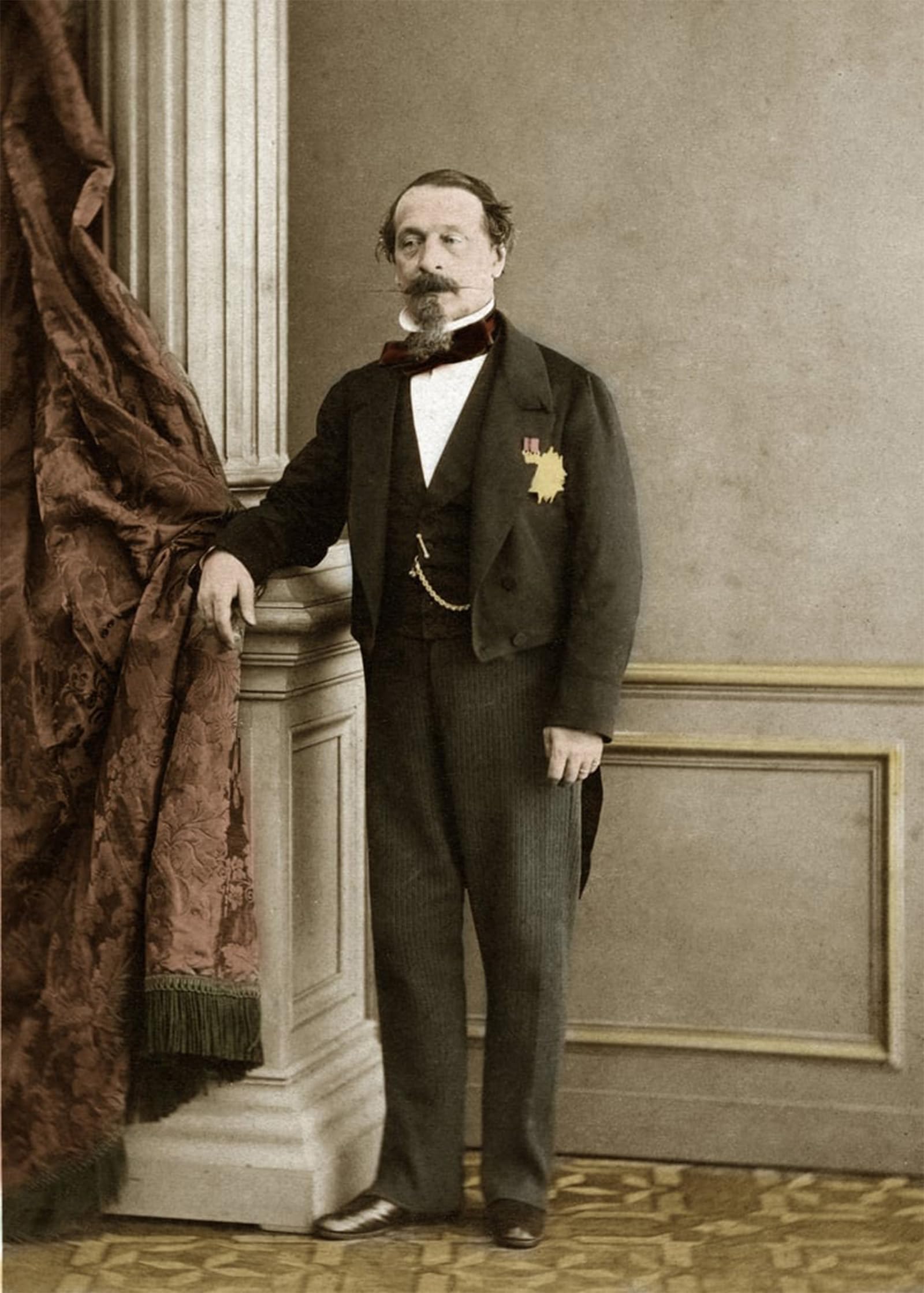 POSTERIIk Vintage Art Print Images Pictures Print Portrait of Napoleon Iii by Olympe Aguado Modern Colour Posters for Office Home Decor 60x90cm