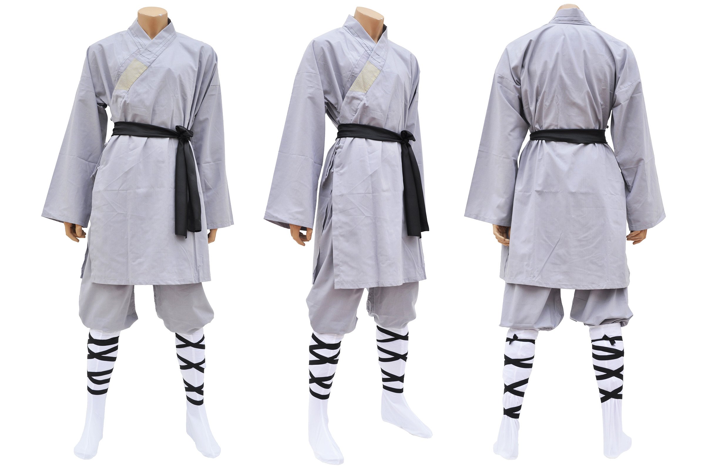 ShenLong - Tenue de Shaolin, Coton Gris