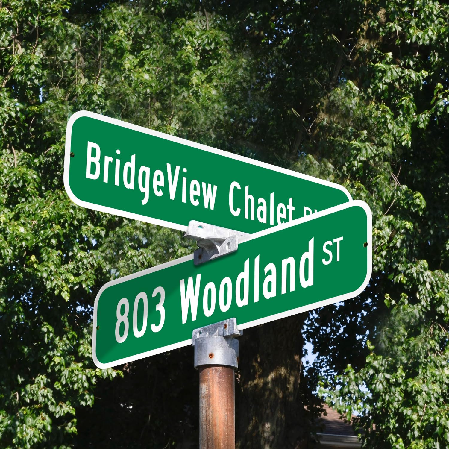 SmartSign Customize Your Own Green Street Sign | 6" x 24" Aluminum