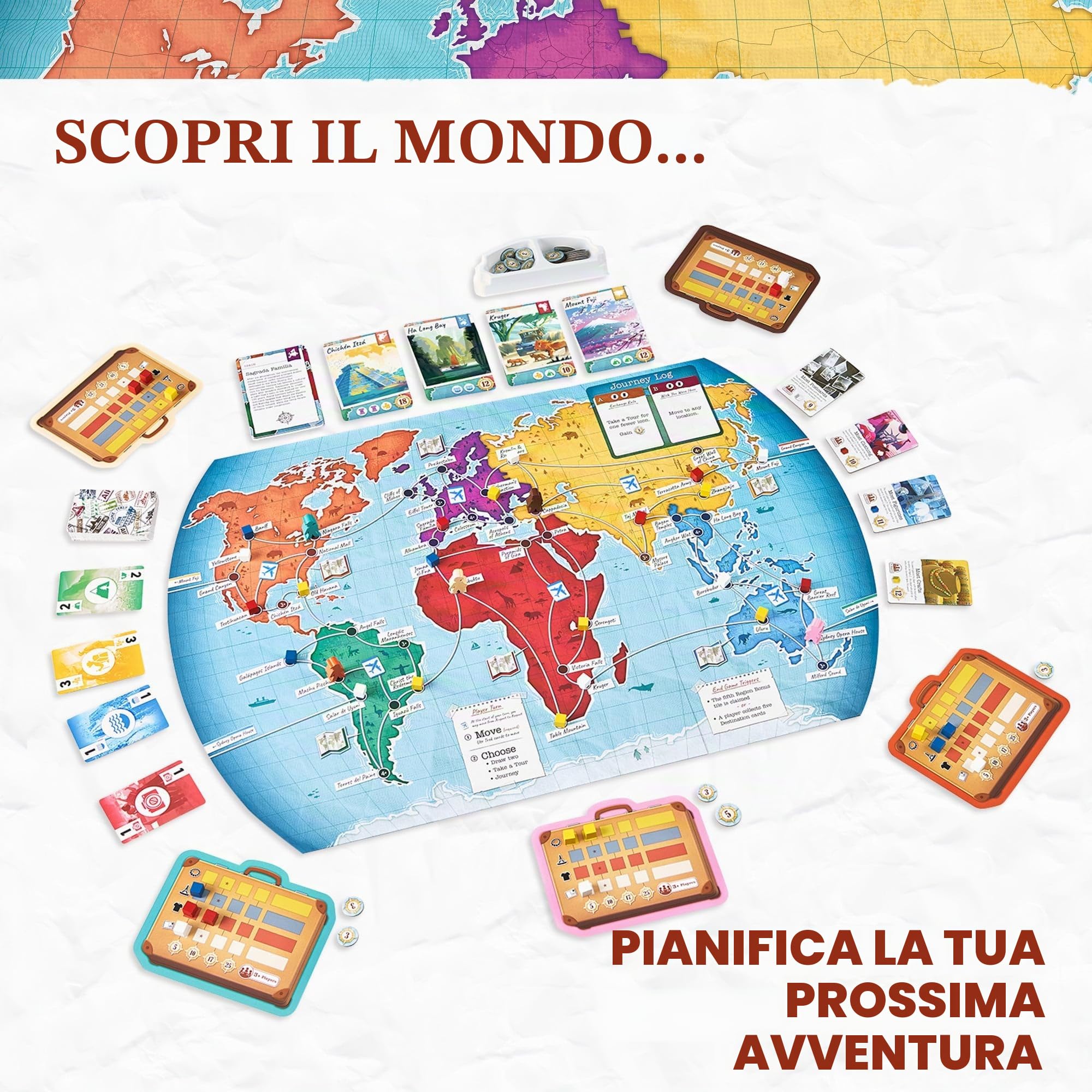 Underdog Games Trekking The World: Una Famiglia Gioco da Tavolo Giramondo