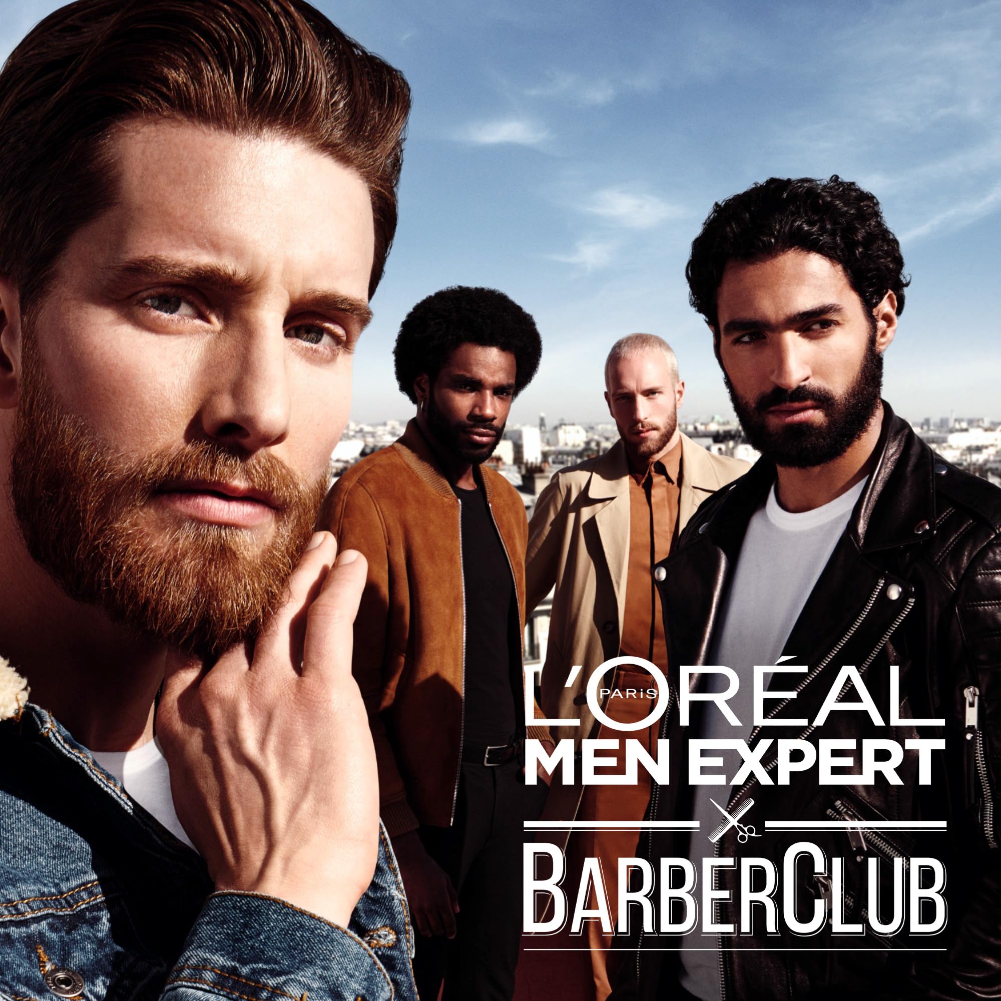 L'Oréal Paris - Barberclub Dezodorant w kulce dla mężczyzn - 50 ml - Zestaw 6 szt | Ochrona przed wilgocią, Formuła 0% Alkohol, Naturalny olejek eteryczny, Długotrwała skuteczność