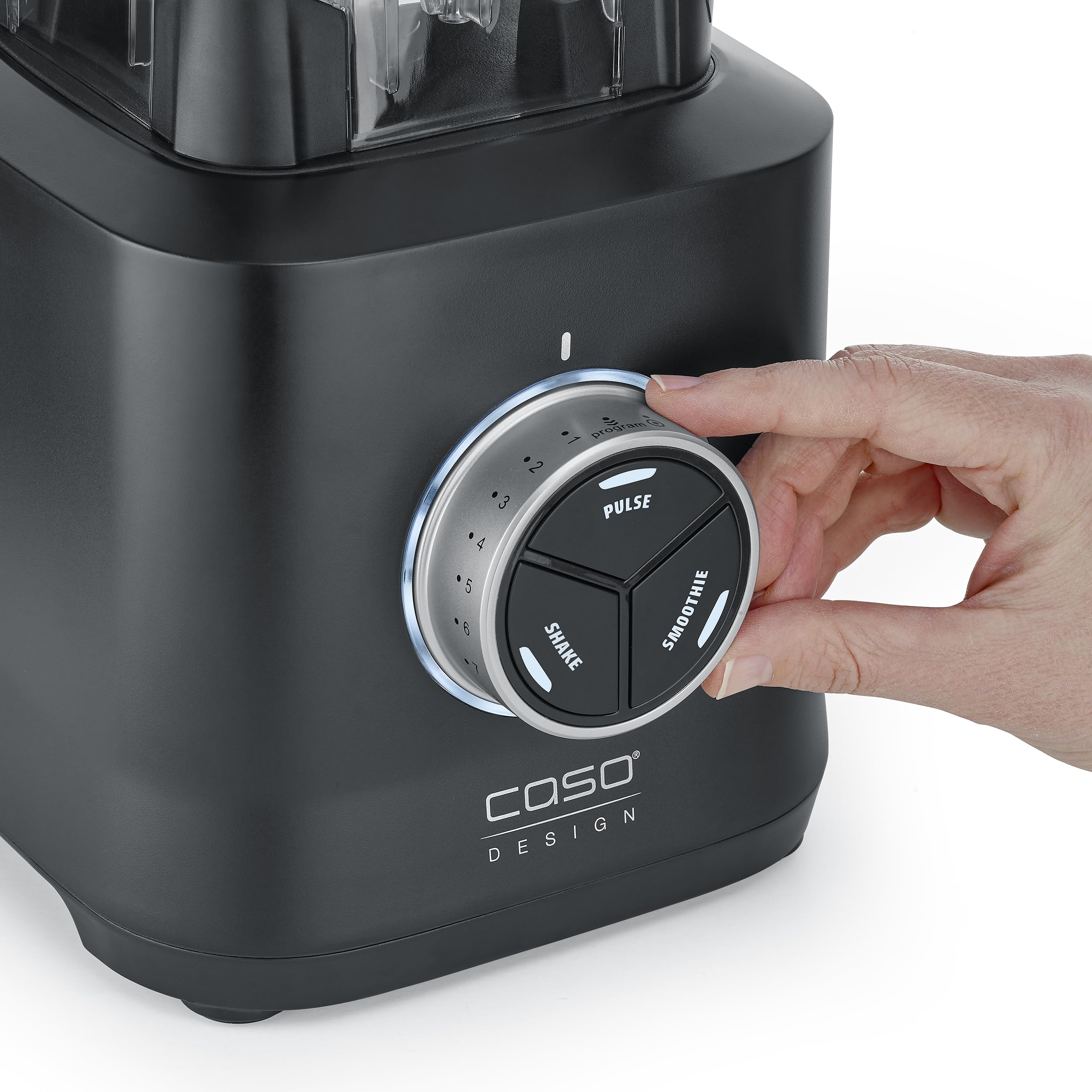 CASO Power Blender B 2000 - Batidora de vaso profesional, 30.000 rpm, 2000 W, recipiente de mezcla Tritan irrompible (2 l), sin BPA, función Pulse, batido, batido, sistema de 8 cuchillas con