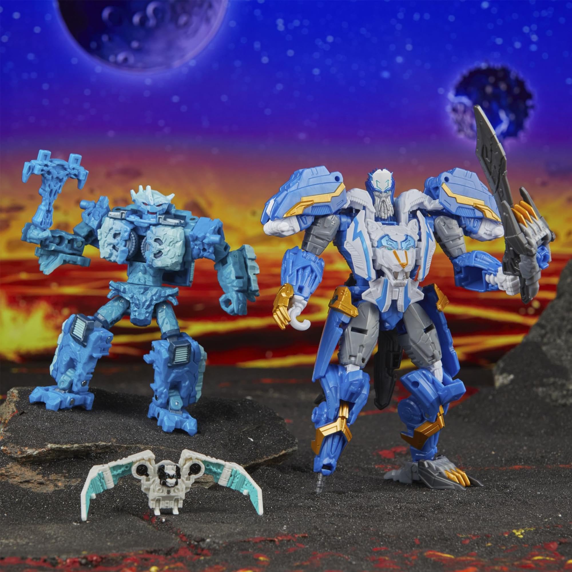 Transformers Legacy United Star Raider Thundertron Actionfiguren-Set, 17,8 cm Roboter mit Zubehör, ab 8 Jahren