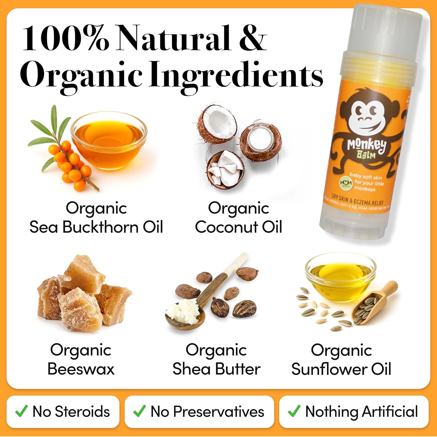 All Natural Skin Care for Kids, Babies, Adults for Dry, Cracked Skin, Skin Irritation, Rashes, healing balm 2 oz (2 Pack)