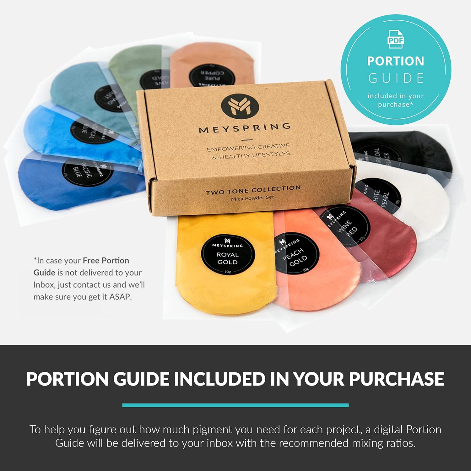 MEYSPRING Two Tone Collection - Mica Powder for Epoxy Resin - New Generation of Epoxy Resin Color Pigment - 100% Mineral, Skin-Safe, and Inert Pigment Powder for Epoxy Resin (Pigment Powder Set 100g) - Image 3