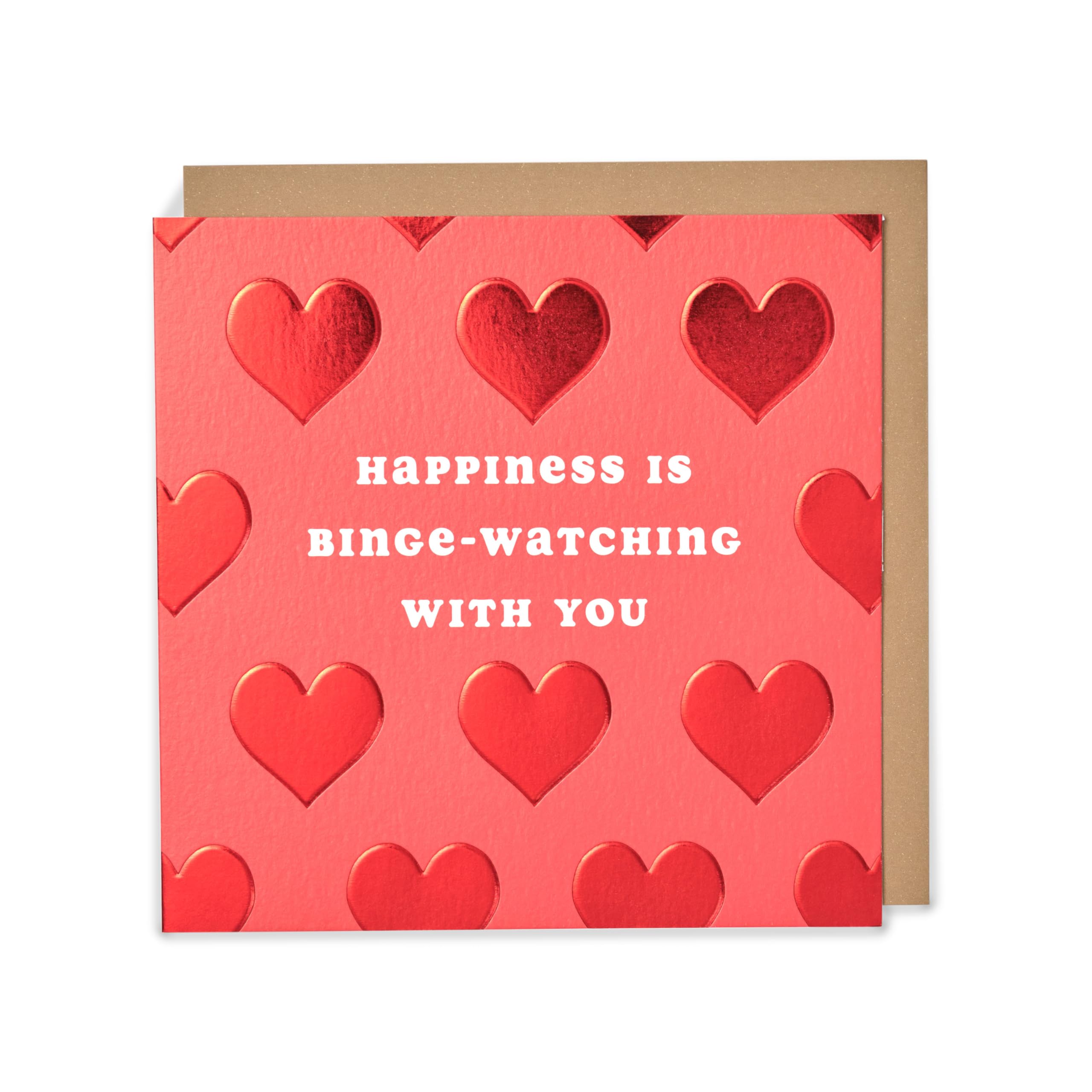 Kindred - Happiness Is Binge-Watching With You - Valentines Card