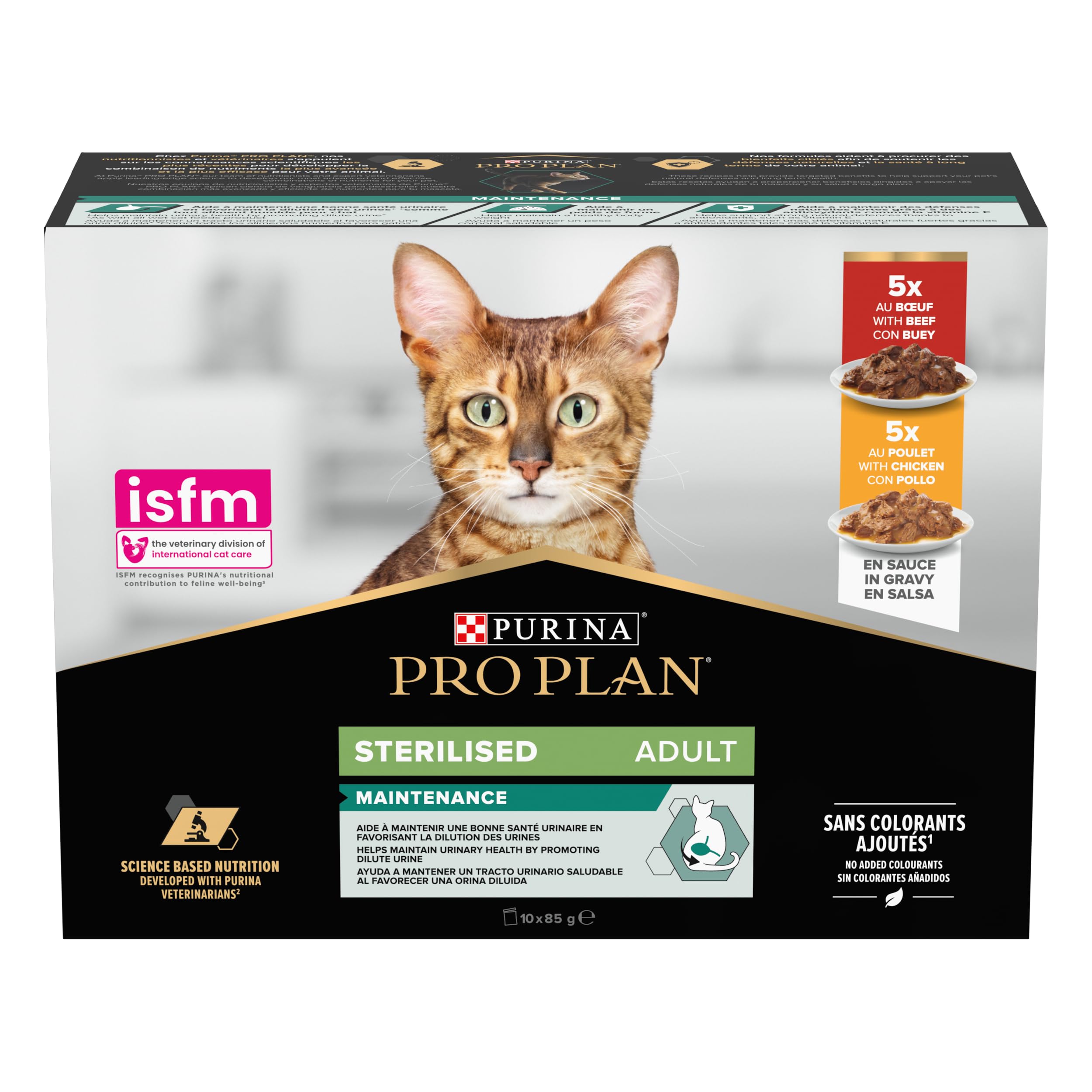 Pro Plan Adulte Stérilisé Boeuf Poulet 10x85g