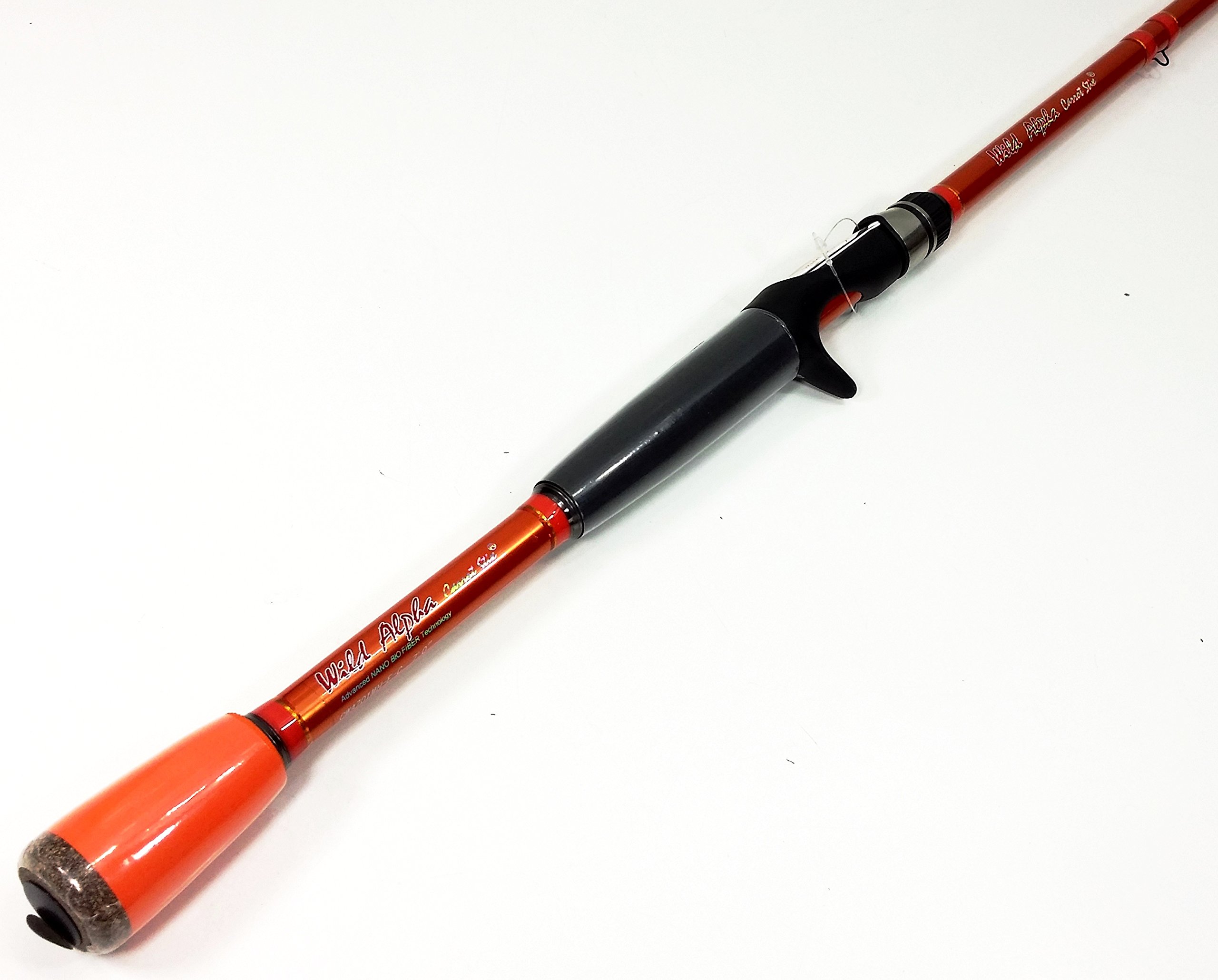 Carrot Stix Casting Fishing Rod - 6' Medium Wild Orange Alpha - CWA601M-M-C
