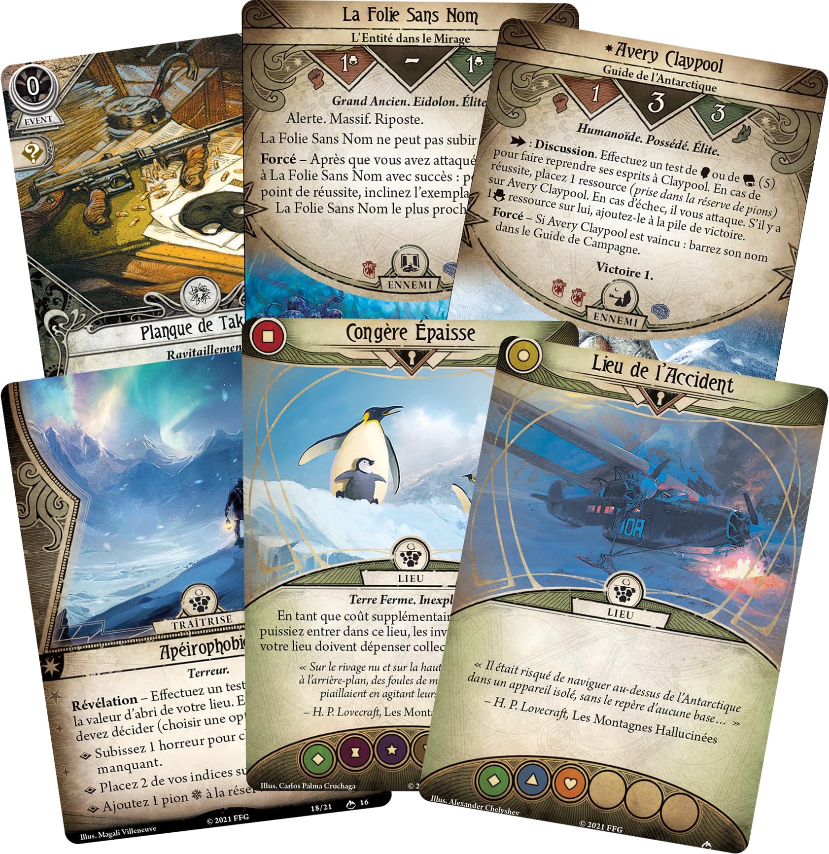 Asmodee - Horror w Arkham JCE - FFG - Confins de la Earth - Rozszerzenie kampanii - Narracyjna gra karciana - 1 do 4 graczy - od 14 lat - w języku francuskim