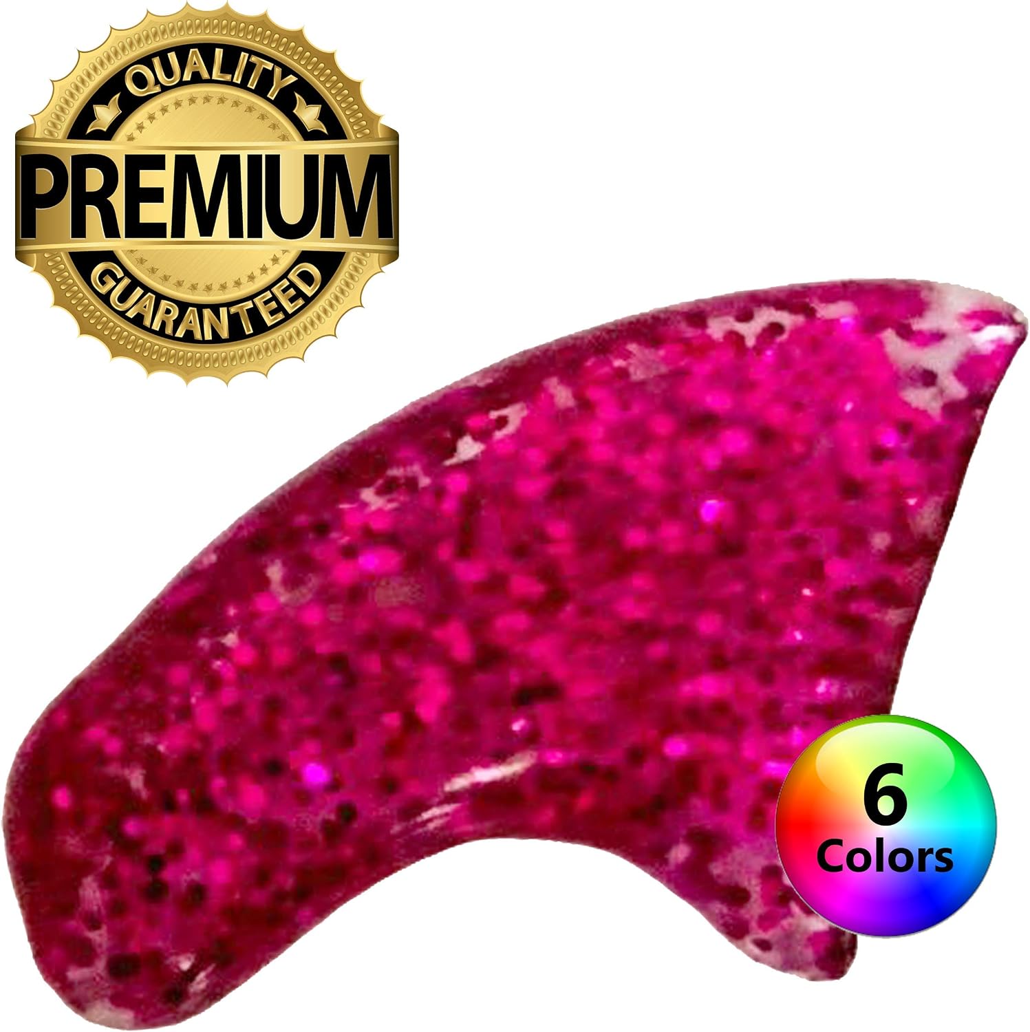 ScratchPause Cat Nail Caps: Premium Plastic Pet Claw Covers- Durable, Declaw Alternative, Kitty Safe, Soft (L, Pink Glitter)