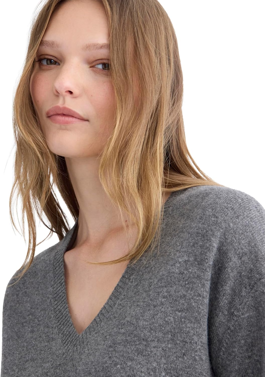 Everlane Womens The Classic V in Cashmere - Image 3