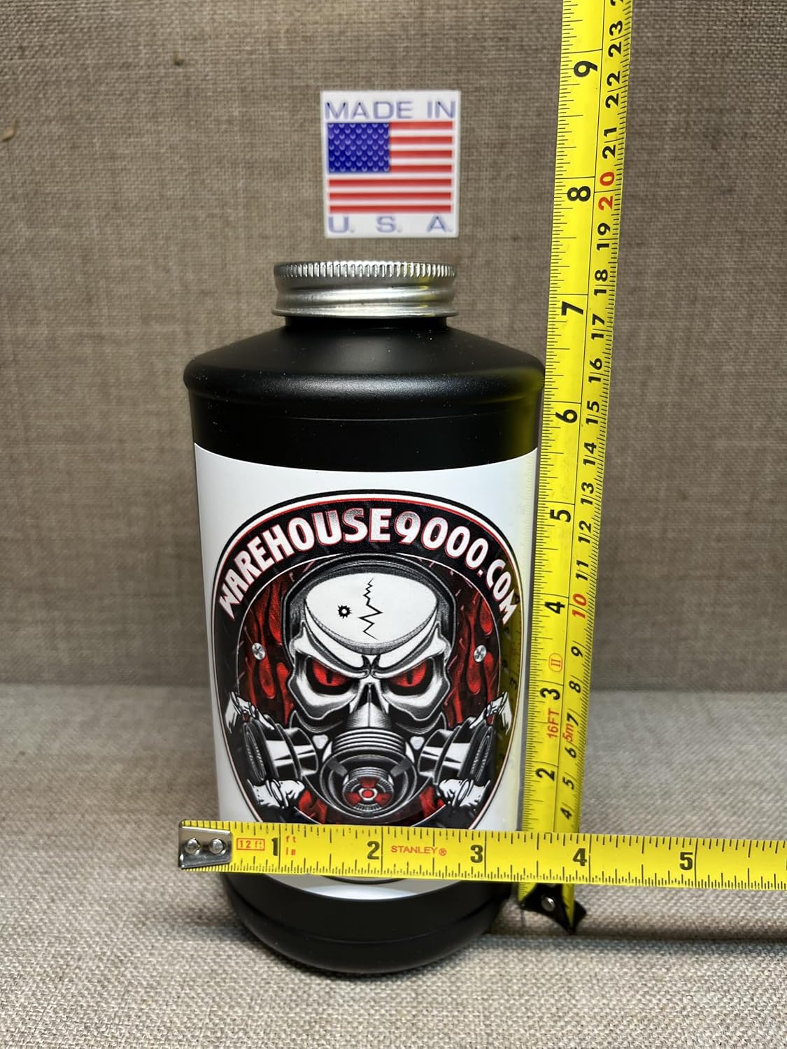 20 Empty Black Quart Bottles & Lids. Fits Pro Undercoating & Standard Guns USA
