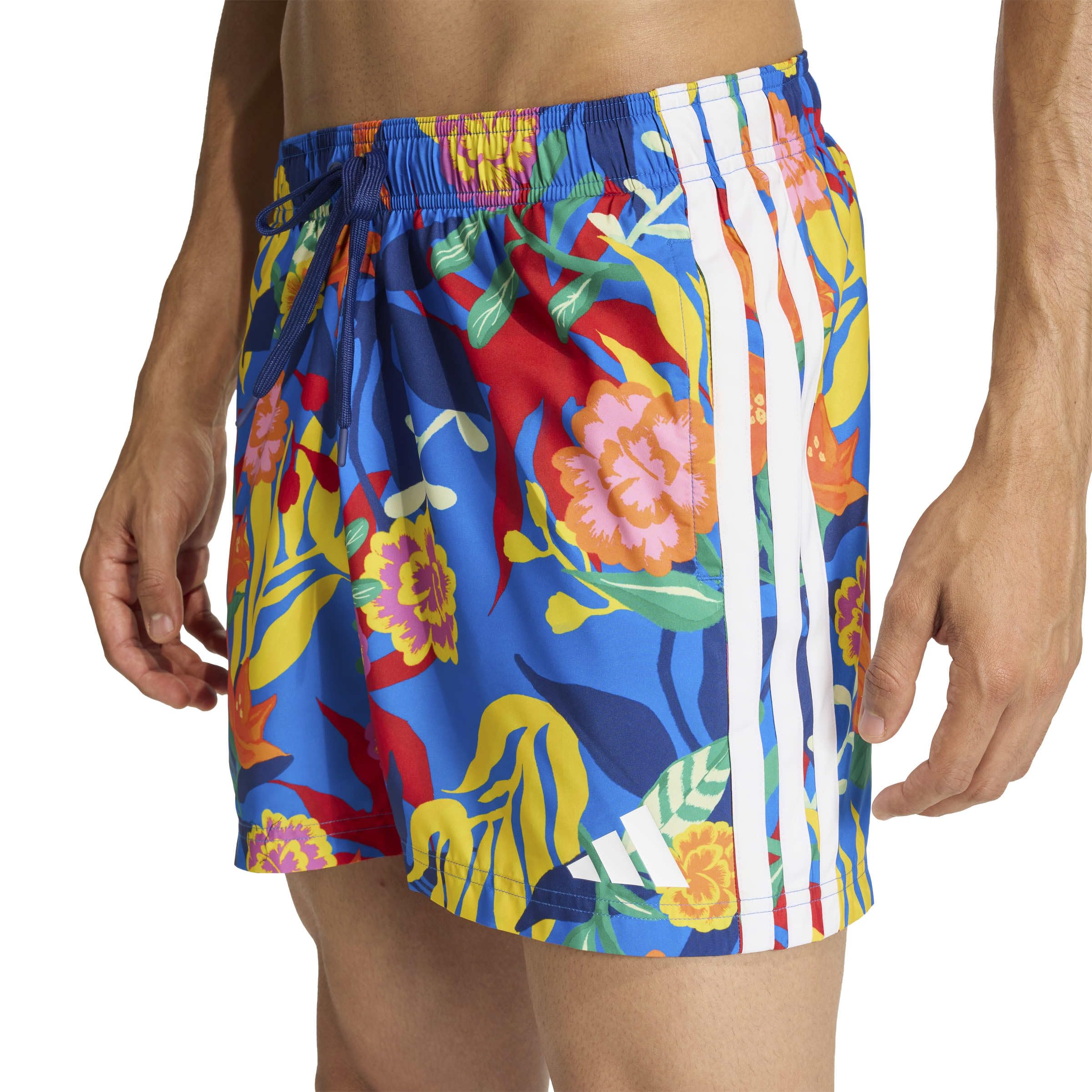 adidas Men's Short de Natation Mexicana Florals 3 Bandes 20,3 CM