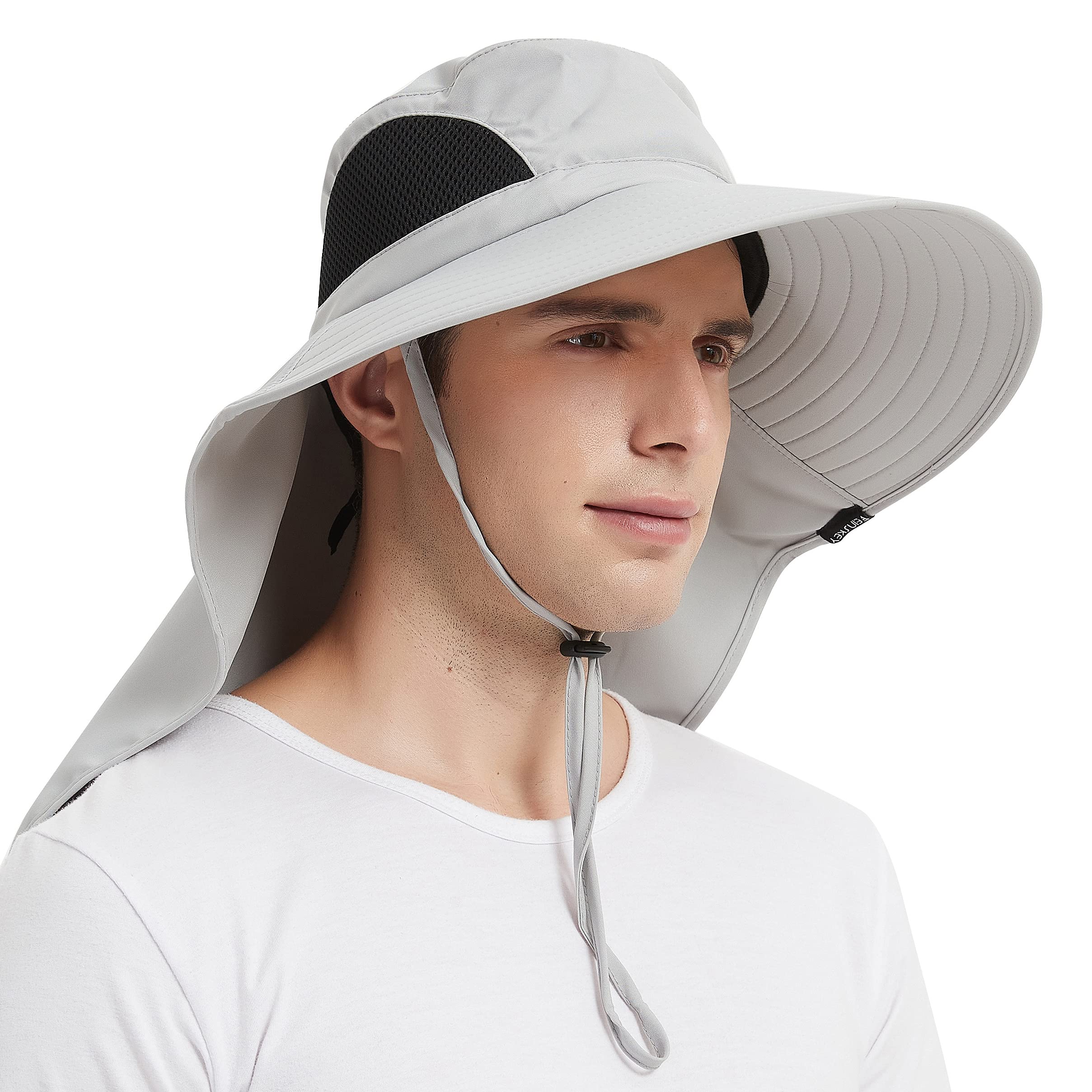 EINSKEYSun Hat for Men/Women, Waterproof Wide Brim Bucket Hat UV Protection Boonie Hat for Fishing Hiking Garden Beach