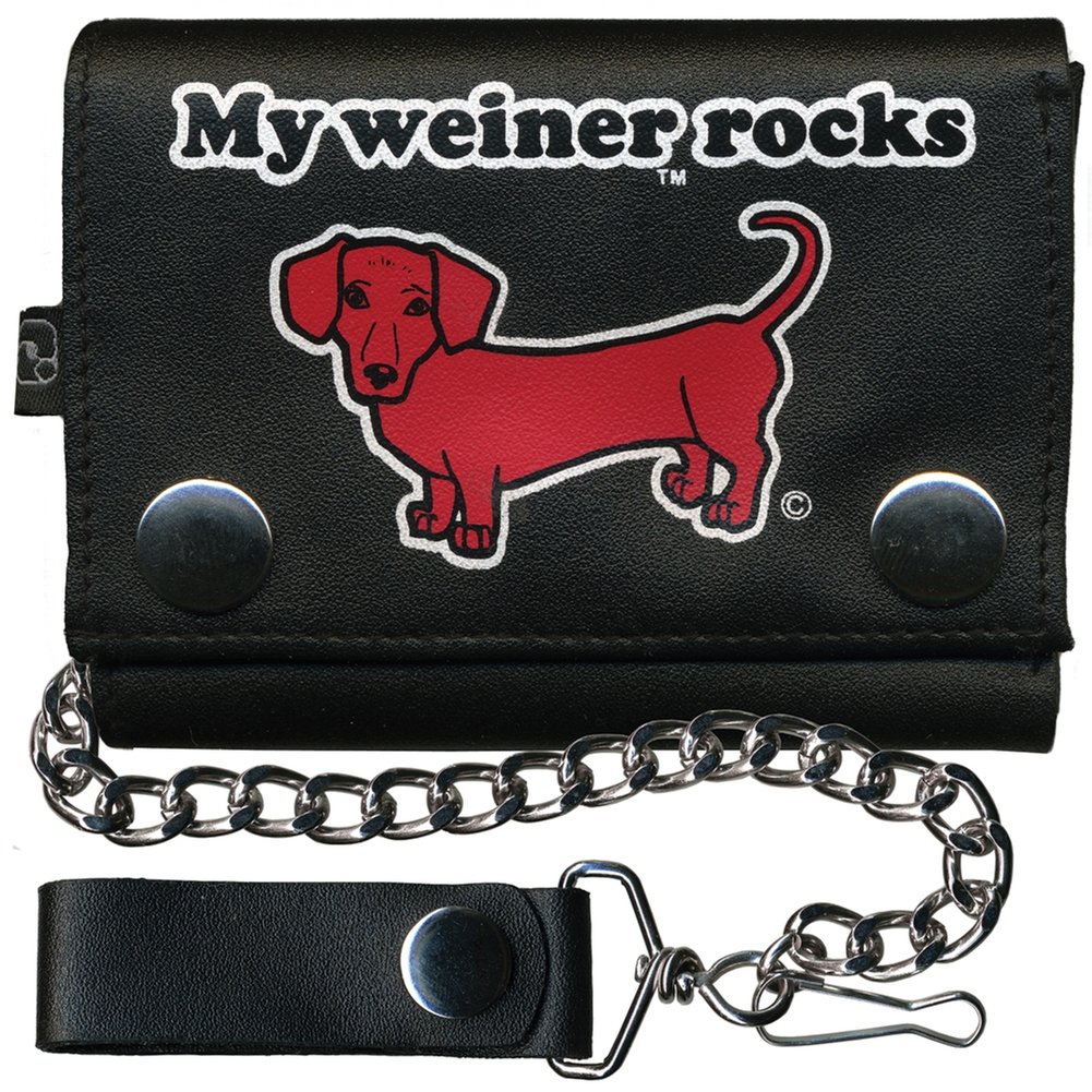 Old Glory My Wiener Rocks Wallet W/Chain