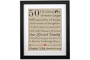 Burlap Anniversary Decoration: A Golden Celebration of 50 Years