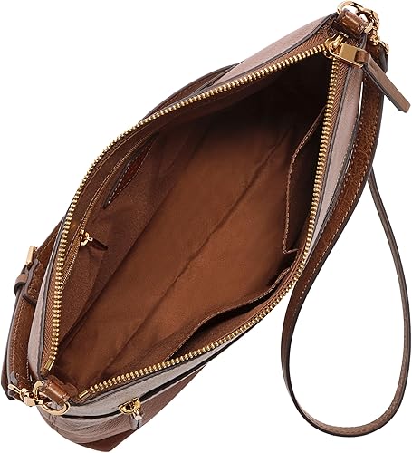 Miniatura 7 de Fossil - Fiona cartera cruzada pequeña para mujer bolsa de mano Apricot, Black, Black Fiona + Dot Logan Set, Black Stripe, Black/Bone, Brown,