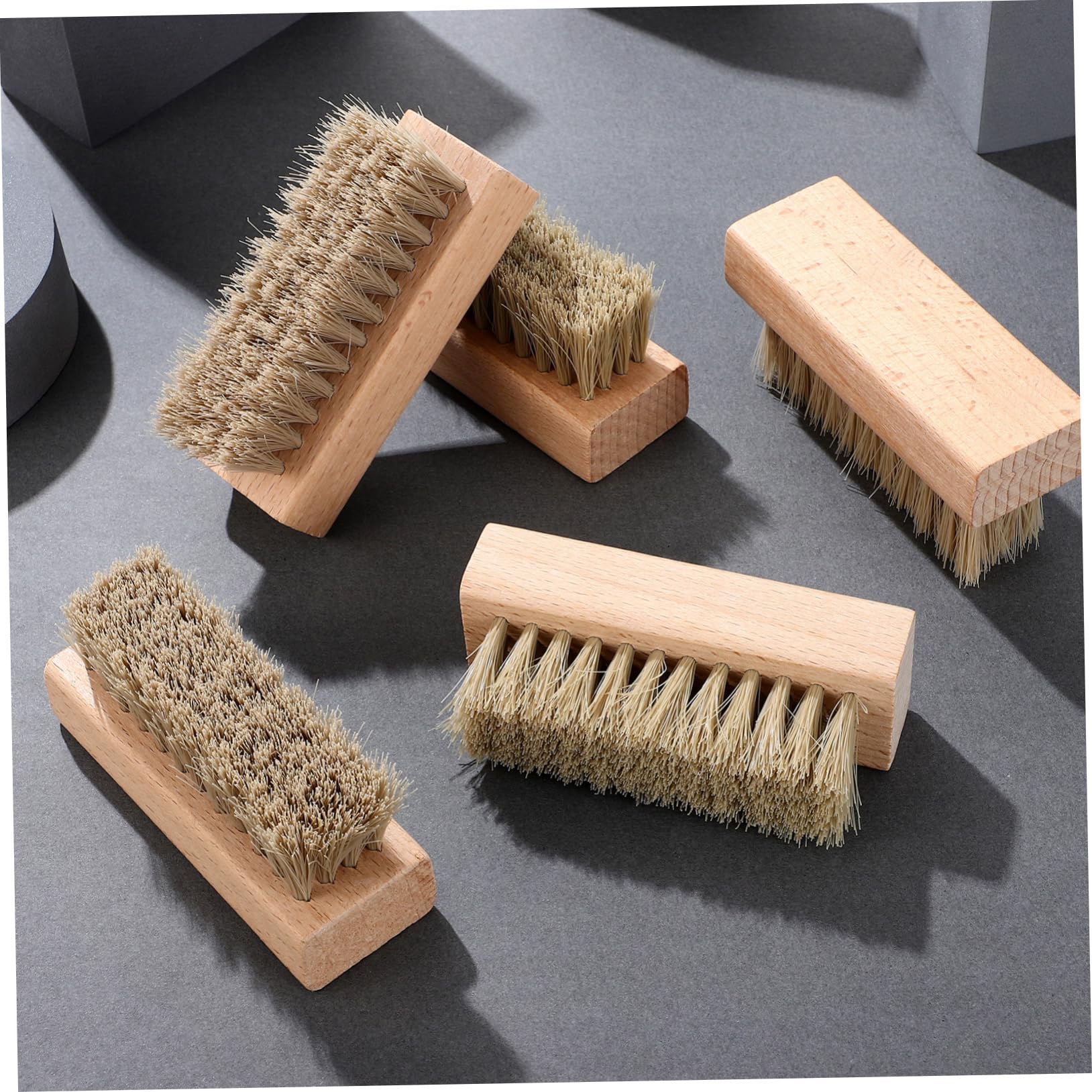 BESPORTBLE 10pezzi Per Scarpe in Legno Spazzole Per Pulizia e Lucidatura Delle Scarpe Adatta Per Casa e Negozio