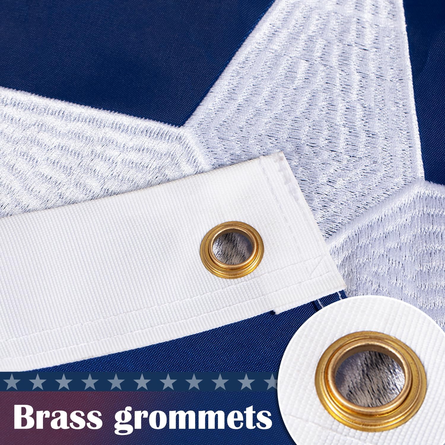 Texas Flag 3x5 FT – Heavy Duty Outdoor & Indoor, Fade-Resistant, UV-Protected, Double Stitched, with Brass Grommets - Image 5