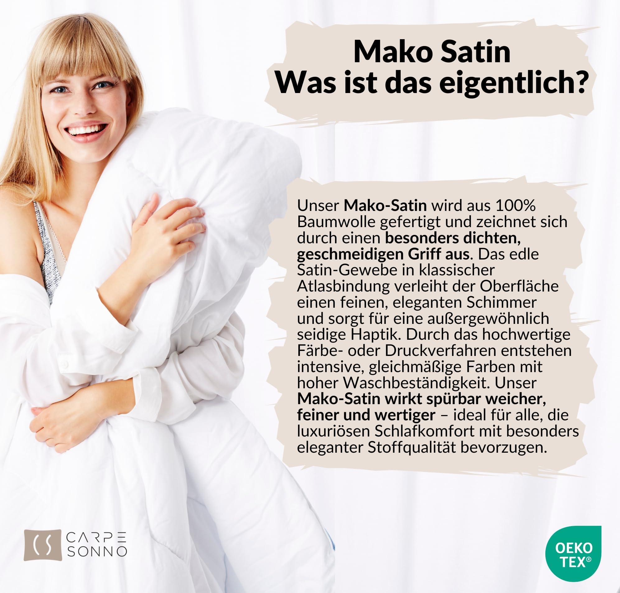 Carpe Sonno Mako Satin Bettwäsche 135x200 cm Blumen – Floral Vögel