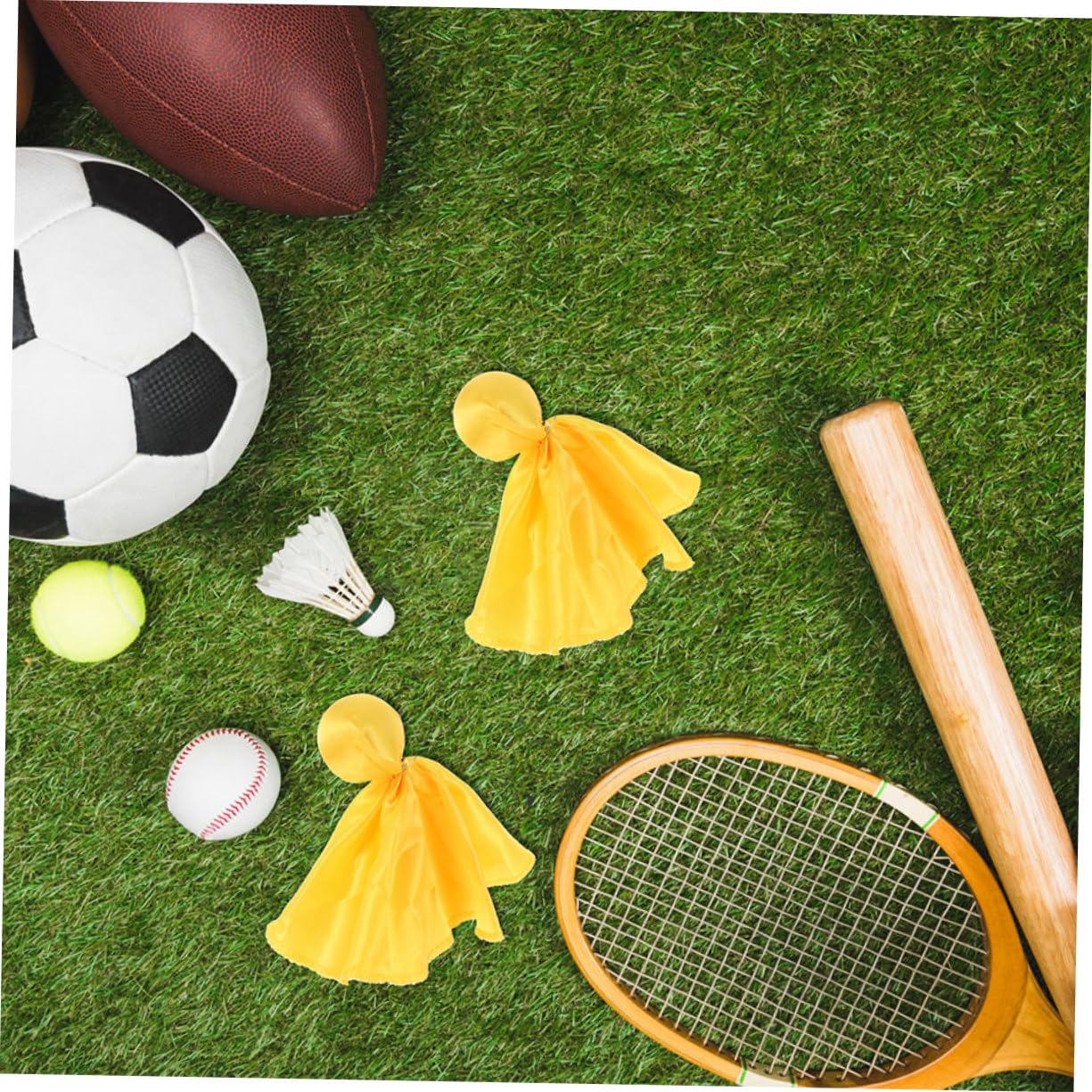 HONMEET Football Team Rugby Referee Flag Red Penalty Flag Soccer Gear for Boys and Girls