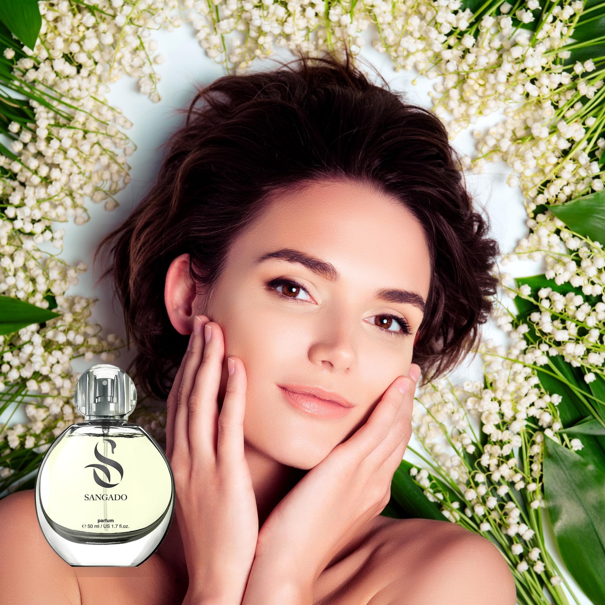 SANGADO Mughetto Profumo Per Donne, Lunga Durata 8-10 Ore, Fragranza Lussuosa, Floreale, Preziose Essenze Francesi, Extra-concentrato, Un Grande Regalo, 50 ml