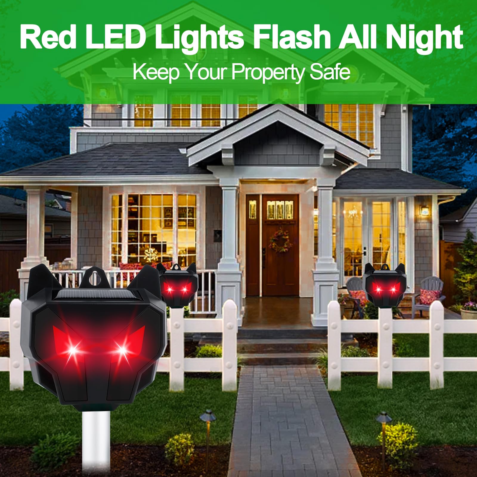 Snapklik.com : Coyote Deterrent, Solar Nocturnal Animal Repeller ...