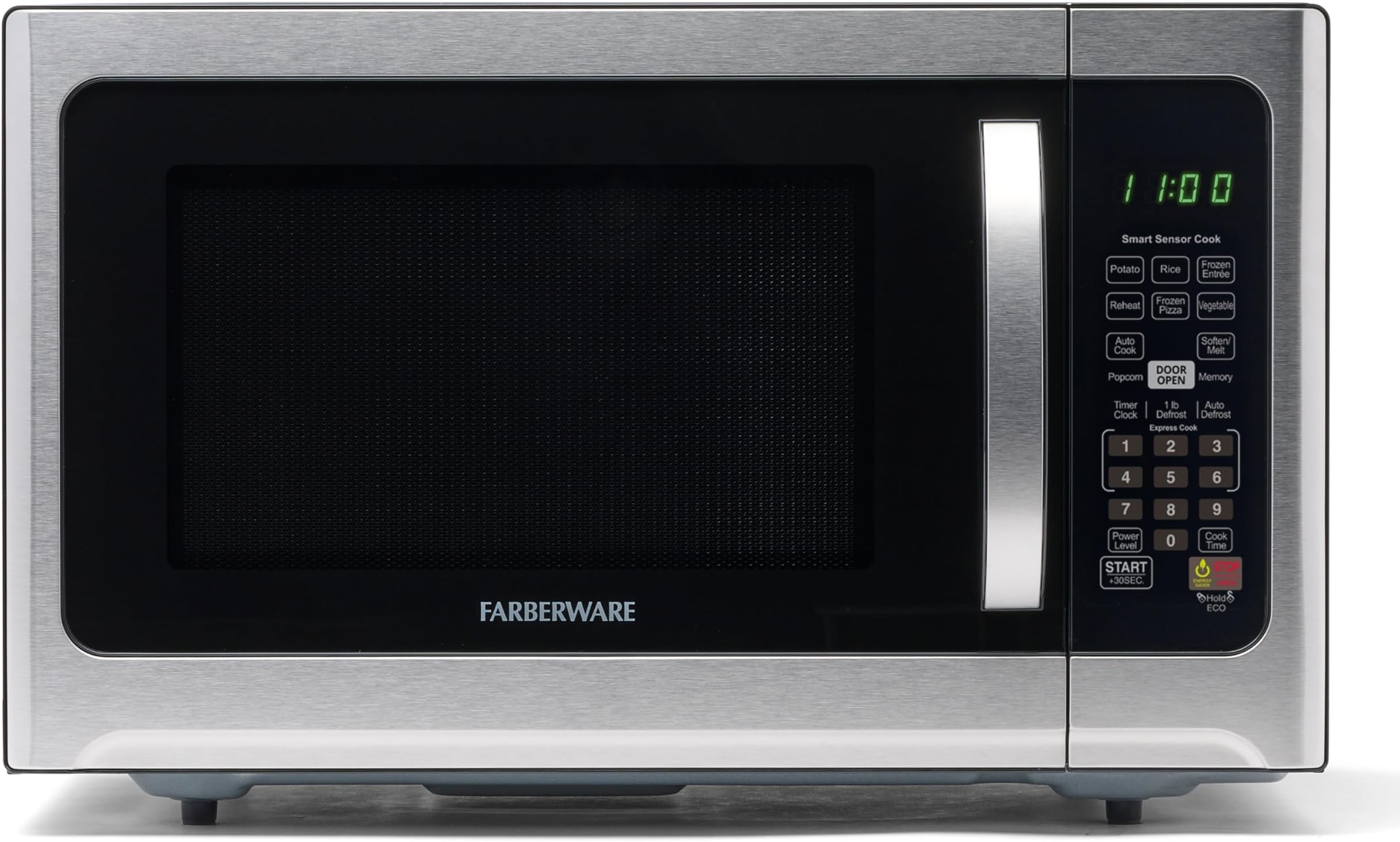 Farberware 1.2 Cu. Ft. Countertop Microwave Oven – 1000 Watts Power, Smart Se...