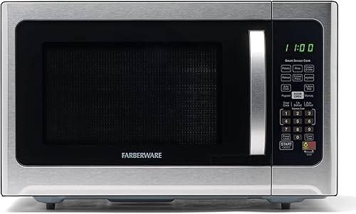 Miniatura 10 de Farberware Horno microondas de encimera de 0.9 pies cúbicos – 900 vatios de potencia, ajustes de cocción automática, descongelación, fácil limpieza