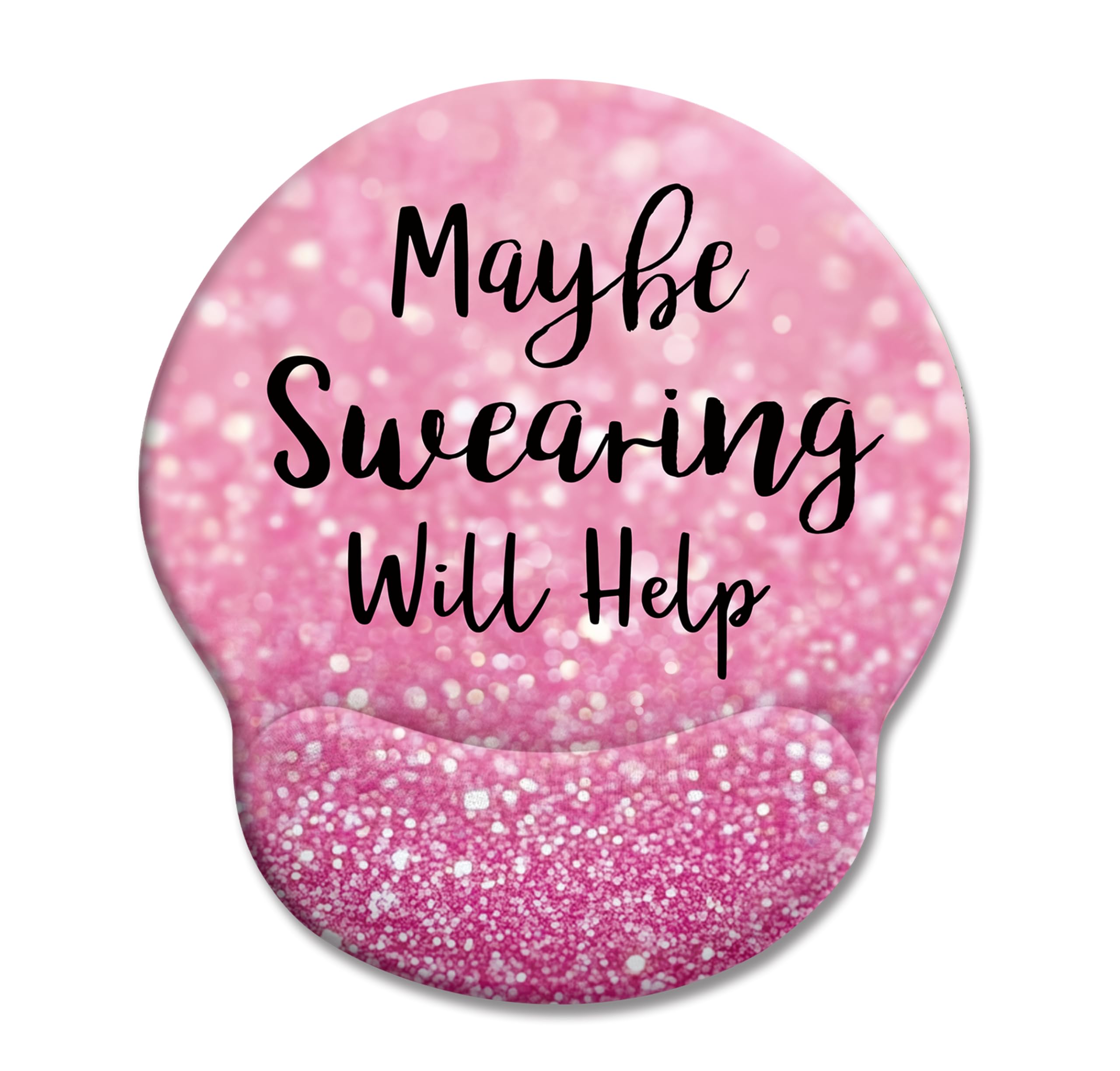LIMKRIAN Pink Ergonomic Mouse Pad with Wrist Rest, Cute Mousepad for Women — image 1
