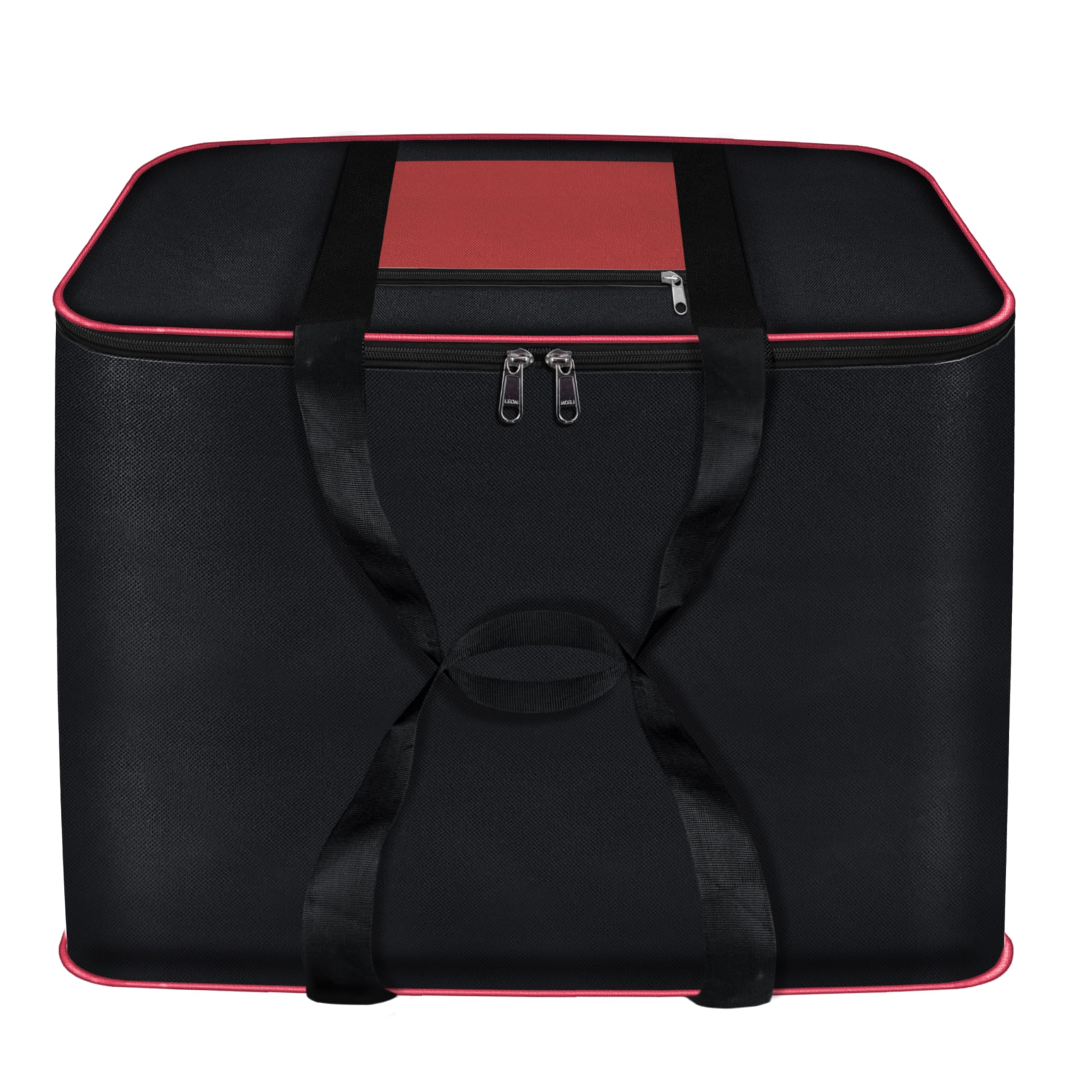 Storite Multi-Purpose Moisture Proof Nylon 131 L Super-Size Jumbo storage bag for Toys/Stationery Paper/Blankets/Clothes Rectangular(RedBlack 57 x 48 x 48 cm)-image-9