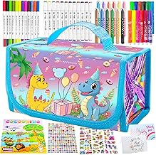 Cases for Painting Children, School Art Supplies Sets,Complete Set with Markers, Colored Pencils and School Supplies, Art for Crafts Gifts for Boys and Girls (Dinosaur)
